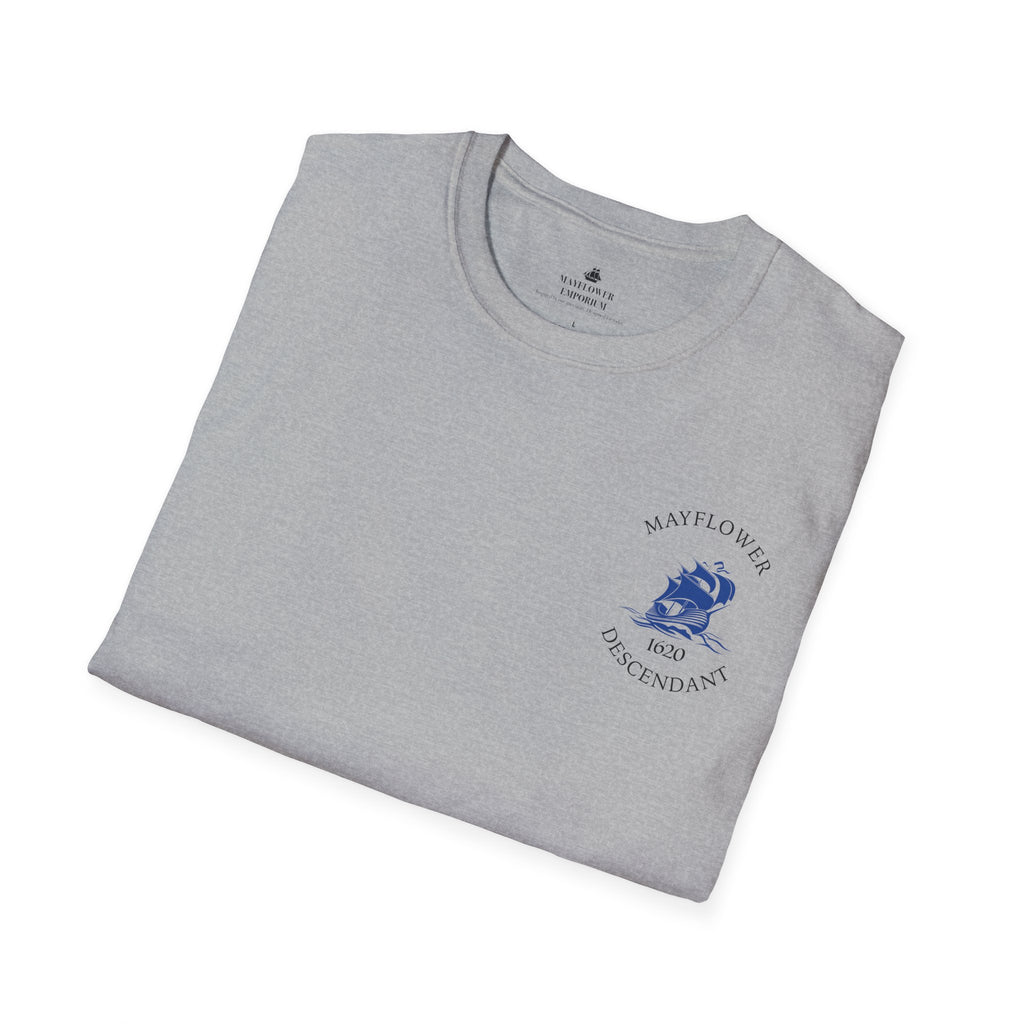 Mayflower 1620 Descendants Crew Tee Shirt