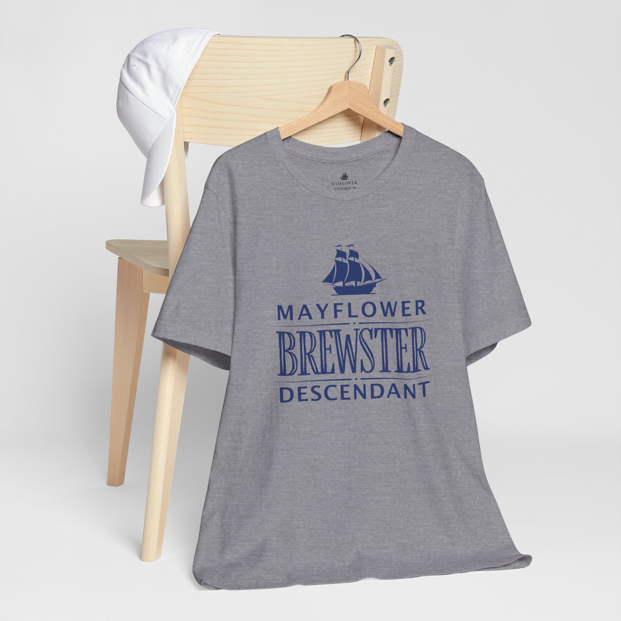 Brewster Mayflower Descendant T-Shirt | Family Heritage Tee