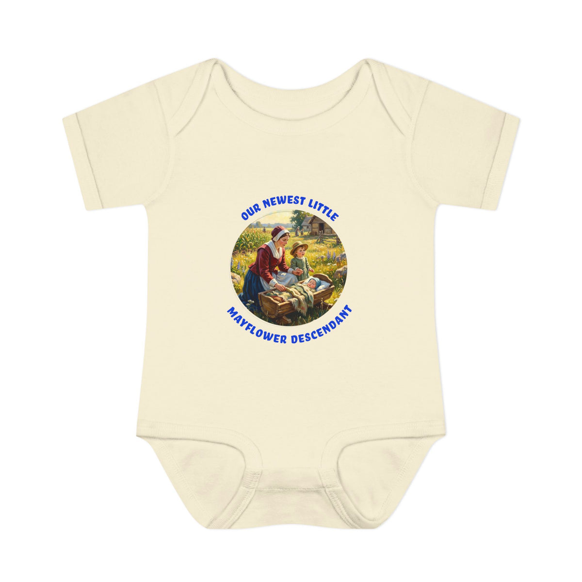 Infant Boy's Mayflower Descendant Bodysuit — “Our Newest Little Mayflower Descendant”