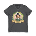 Young Mayflower Pilgrim Portrait V-Neck Tee
