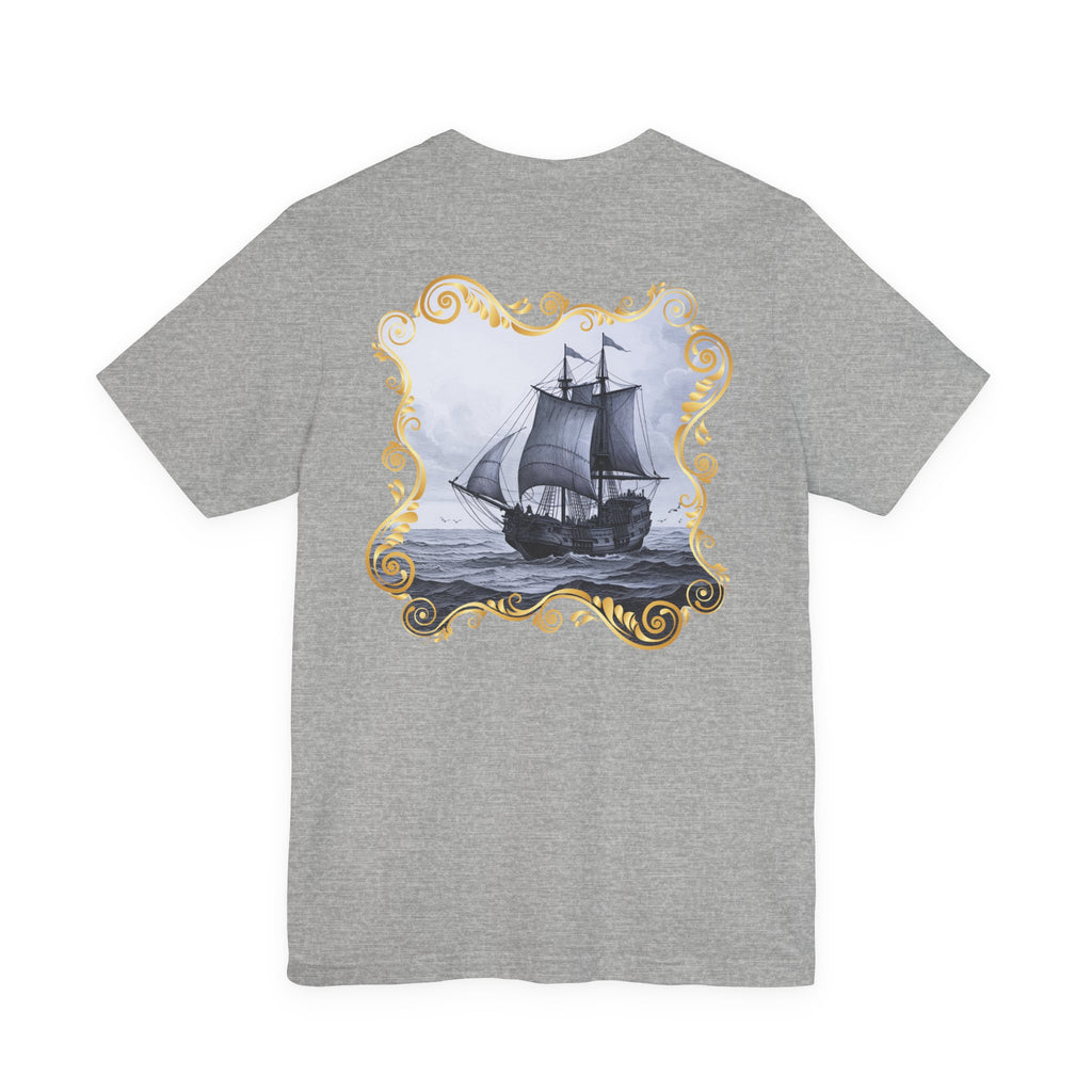 Mayflower Descendant "Framed in Gold" T‑Shirt — Extra Large Sizes
