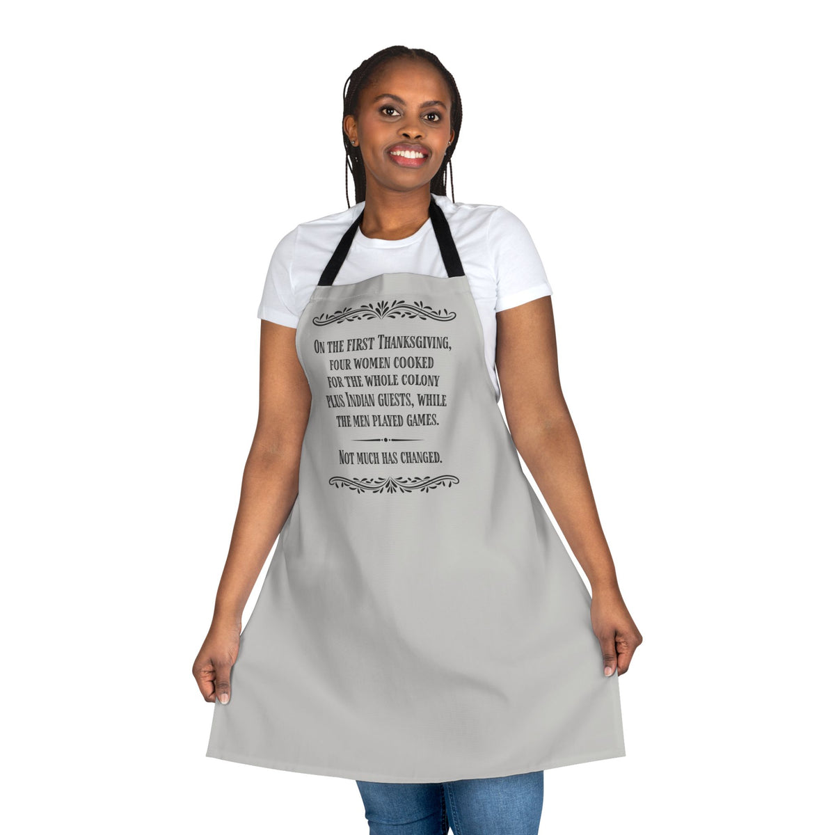 Thanksgiving Kitchen Apron with a Funny Message