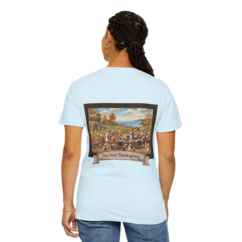 Mayflower Descendant Thanksgiving T-Shirt - Extra Large Sizes