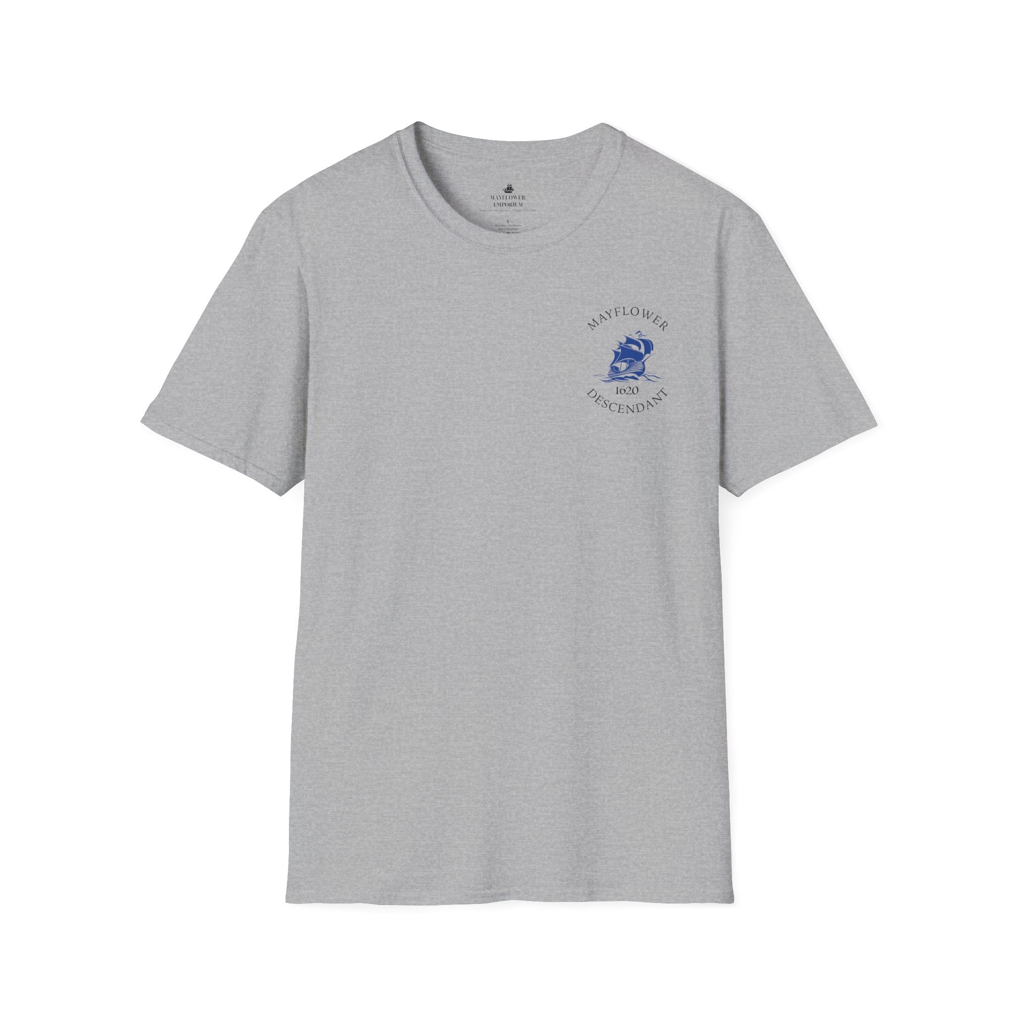 Mayflower 1620 Descendants Crew Tee Shirt
