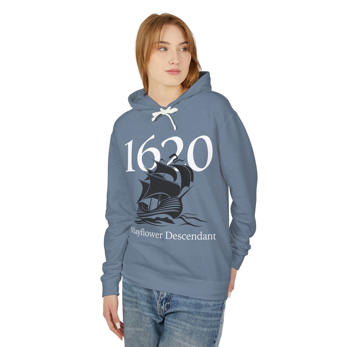 1620 Mayflower Descendant Unisex Hoodie -- 2XL & 3XL