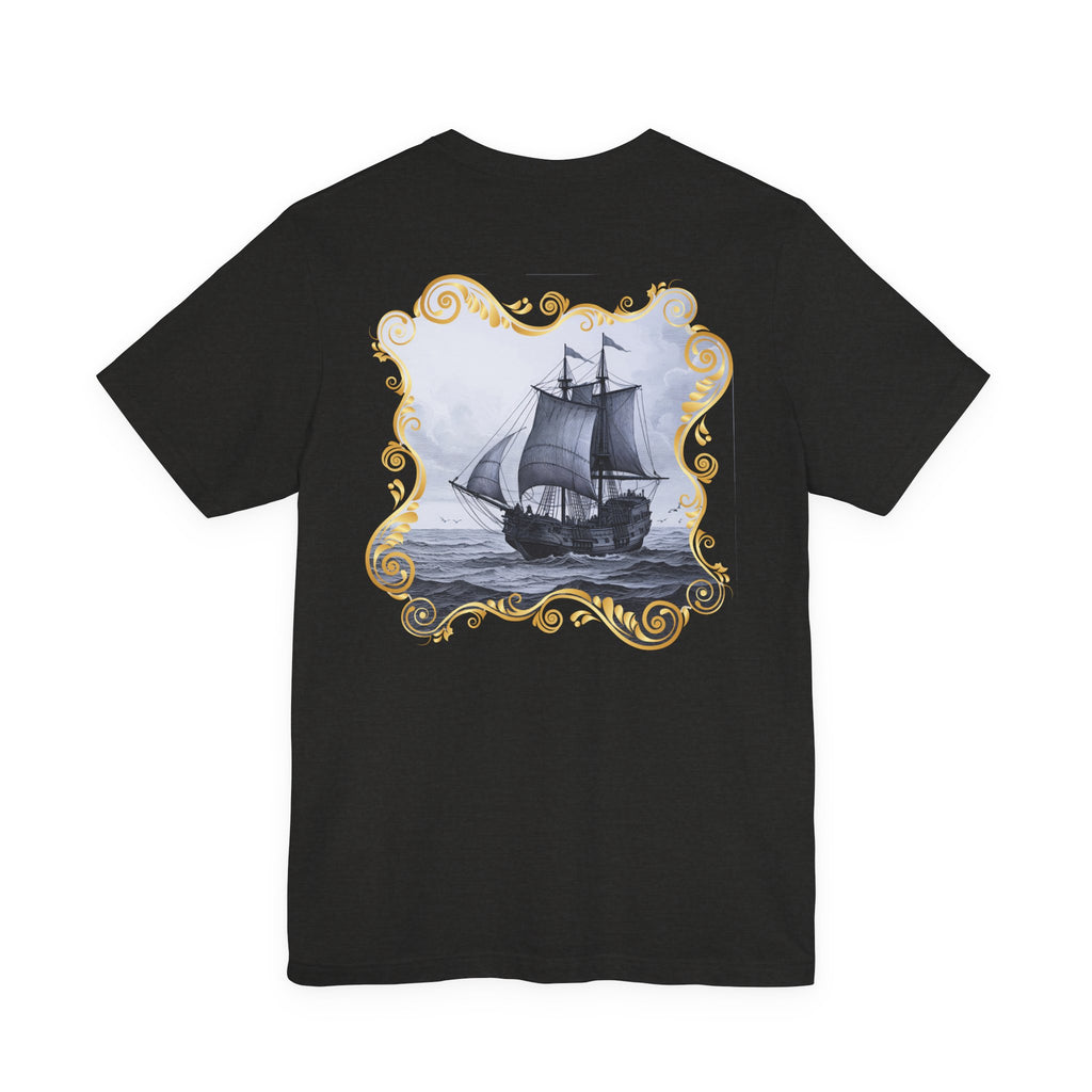 Mayflower Descendant "Framed in Gold" T‑Shirt — Extra Large Sizes
