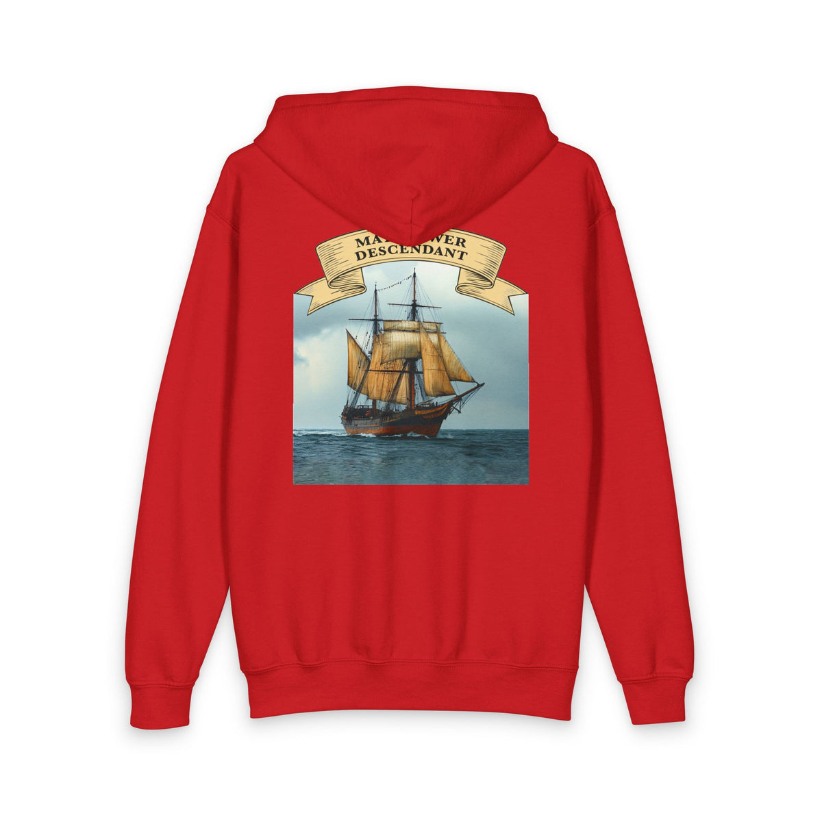 Mayflower Descendant Youth Zip Hoodie