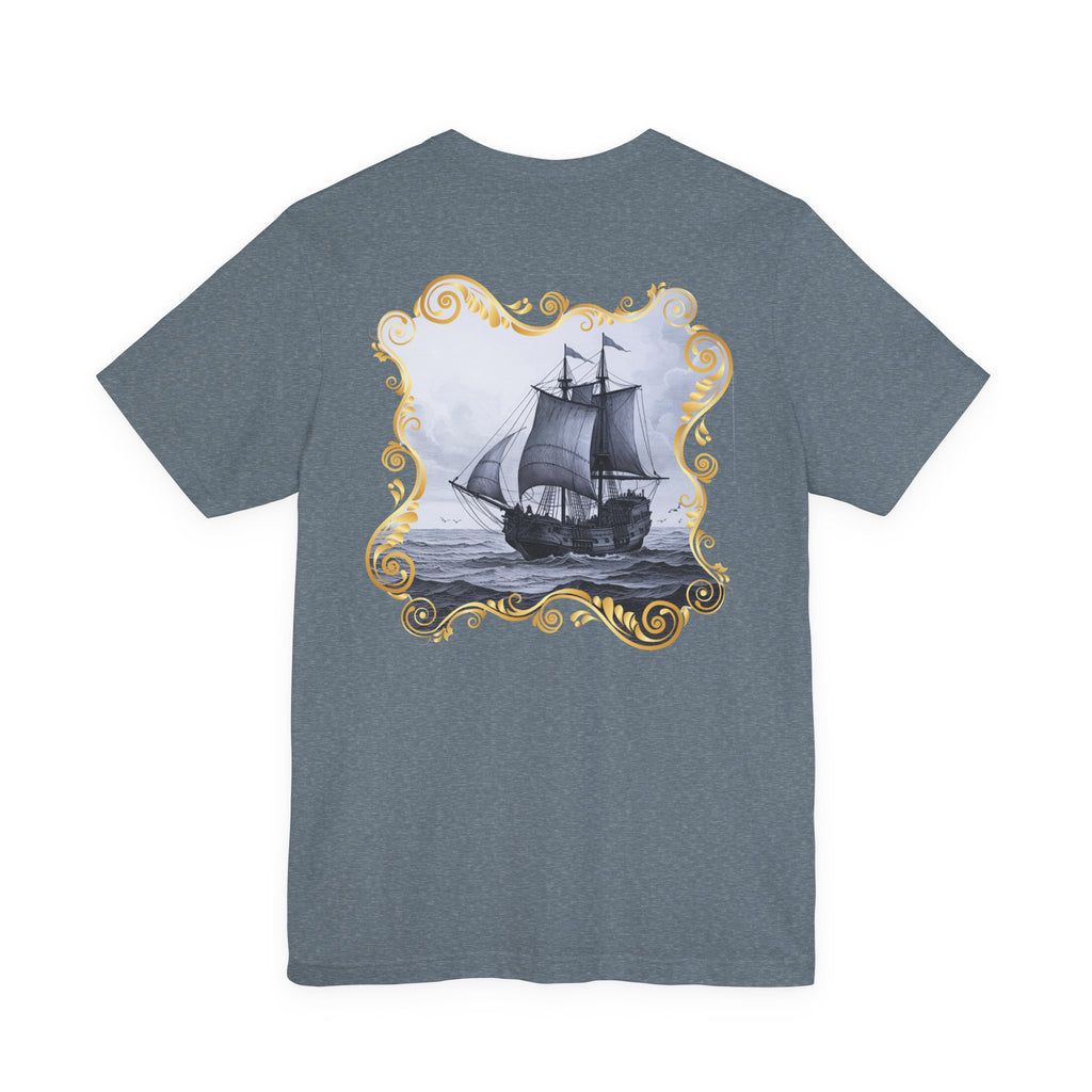 Mayflower Descendant T‑Shirt — Framed in Gold