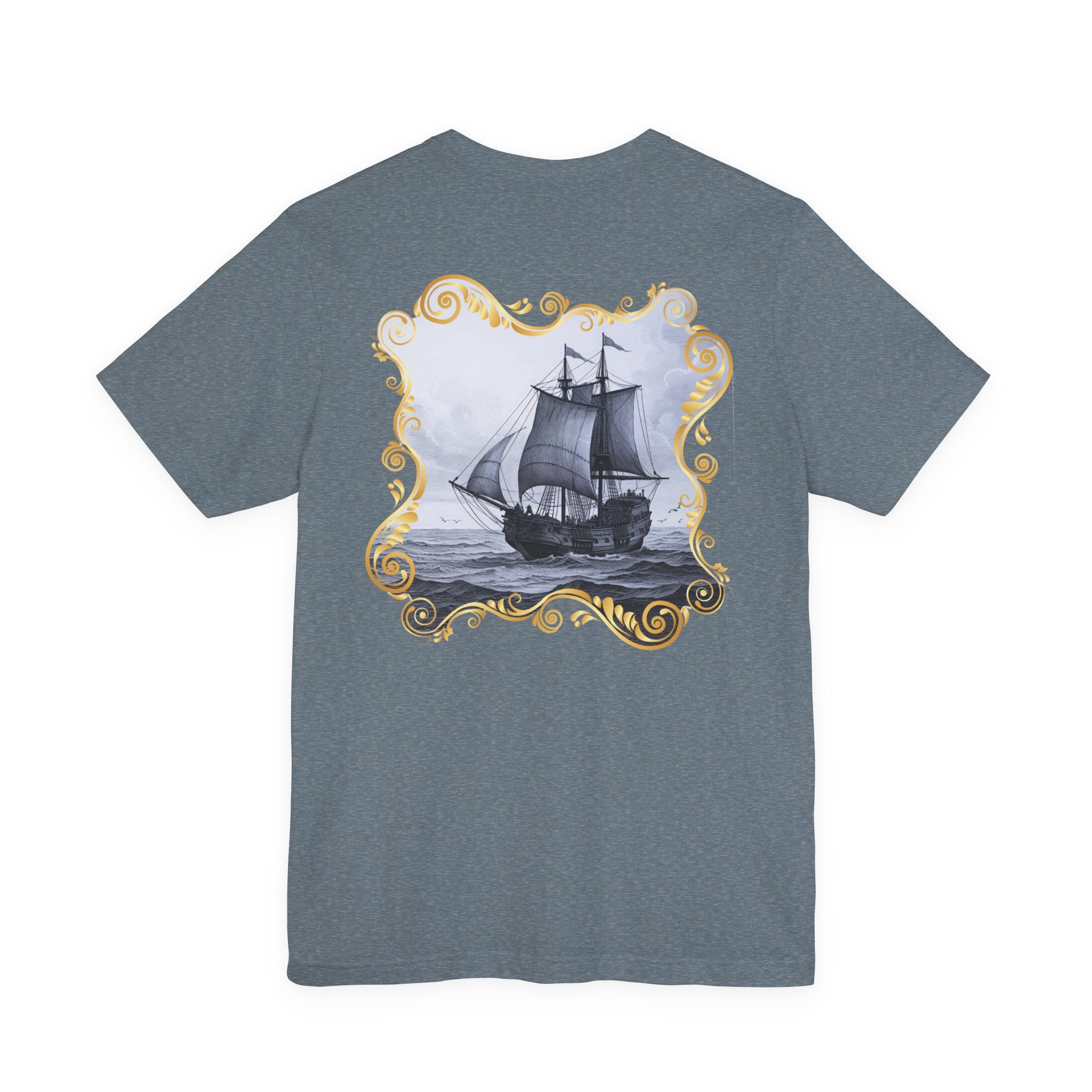 Mayflower Descendant T‑Shirt — Framed in Gold