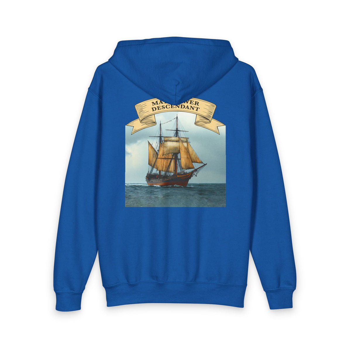 Mayflower Descendant Youth Zip Hoodie