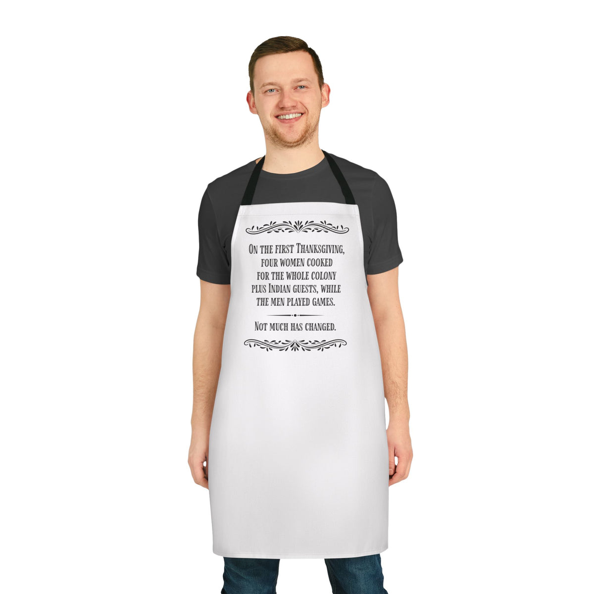Thanksgiving Apron — Funny Vintage Quote Apron for Holiday Cooking