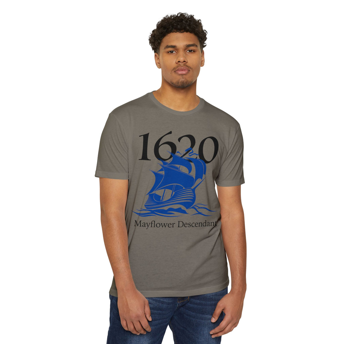 1620 Mayflower Descendant T-Shirt — Extra Large Sizes