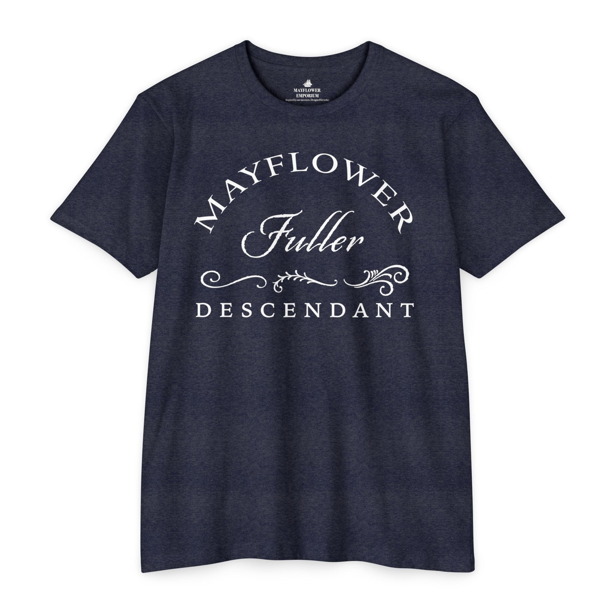 Mayflower Surname T-shirt | Antique Script with Graceful Flourishes