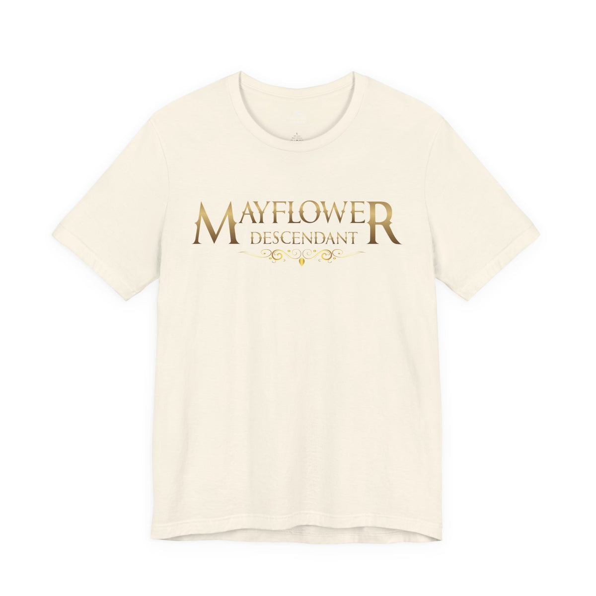 Mayflower Descendant "Framed in Gold" T‑Shirt — Extra Large Sizes
