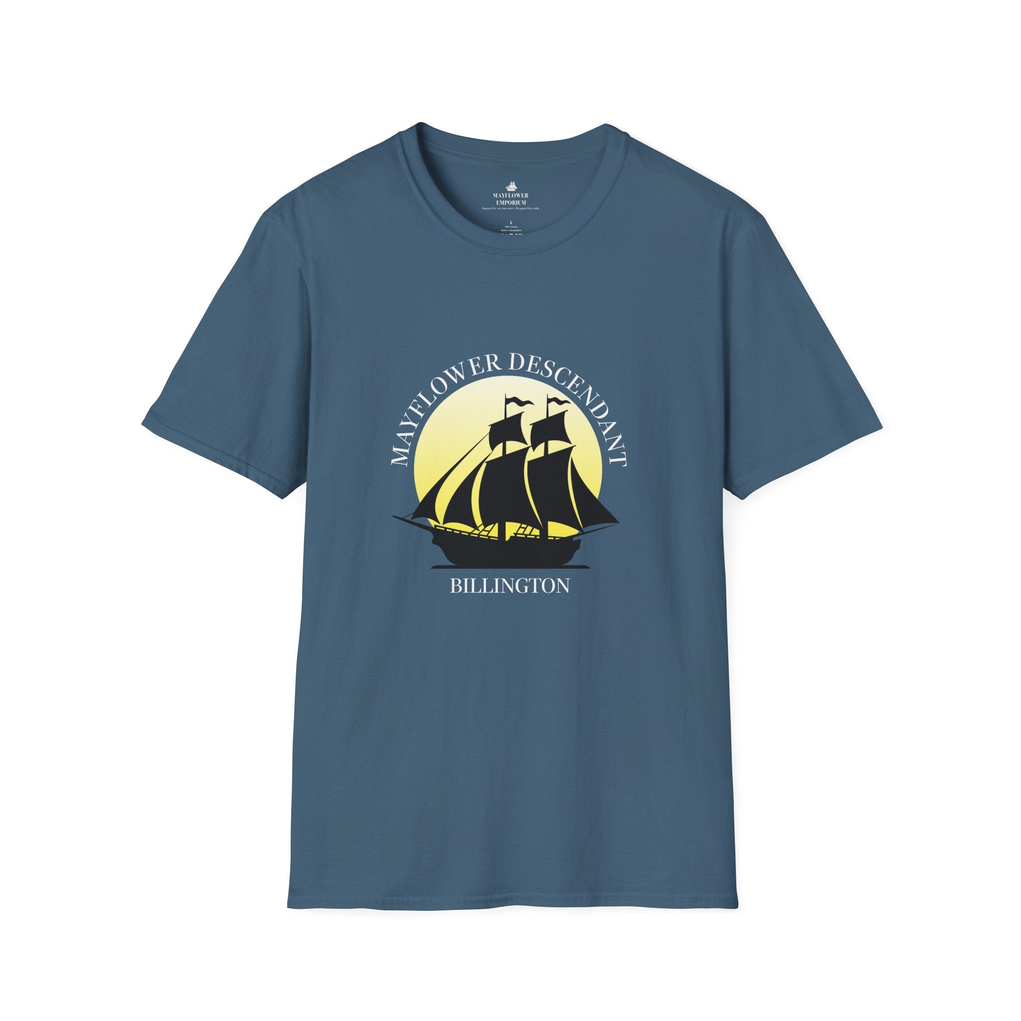 Mayflower and Moonlight T‑Shirt — Billington Descendant