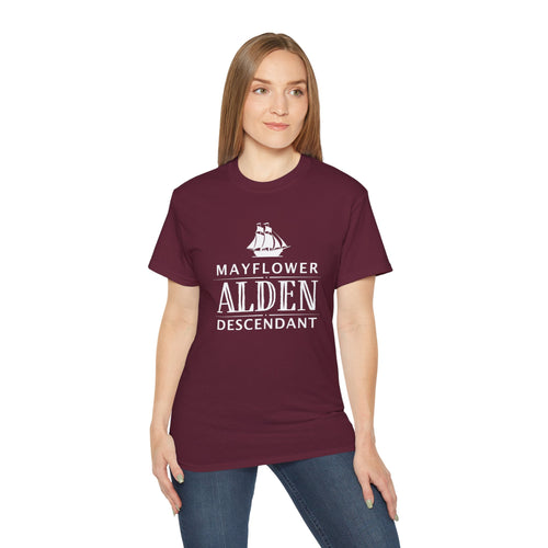 Alden Descendant Dark T-Shirt | Mayflower Heritage Tee