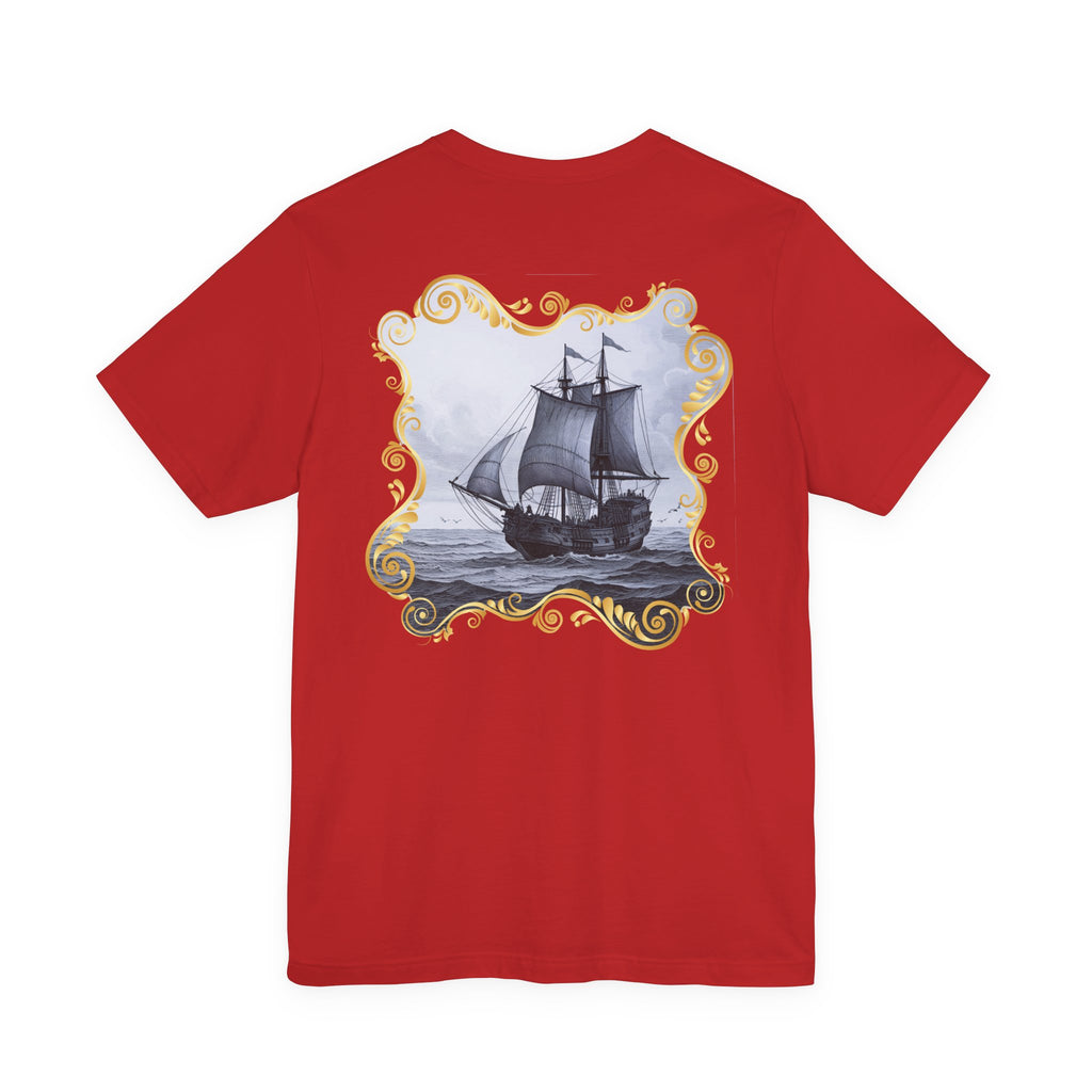 Mayflower Descendant "Framed in Gold" T‑Shirt — Extra Large Sizes