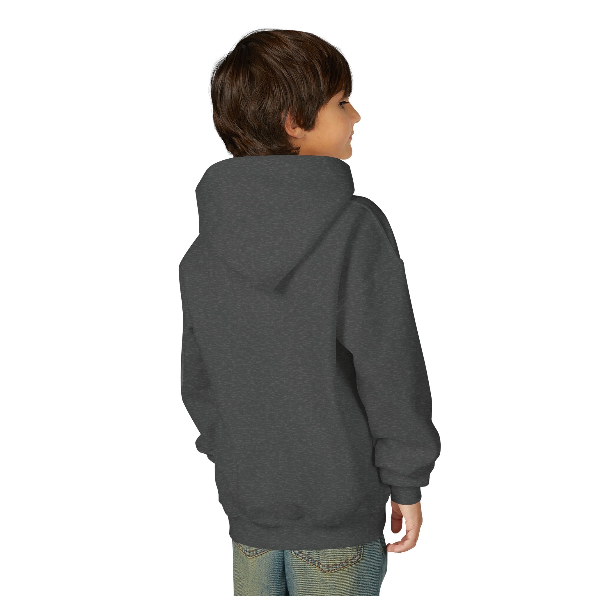 Youth Mayflower Descendant Hoodie - Pilgrim Boy Illustration