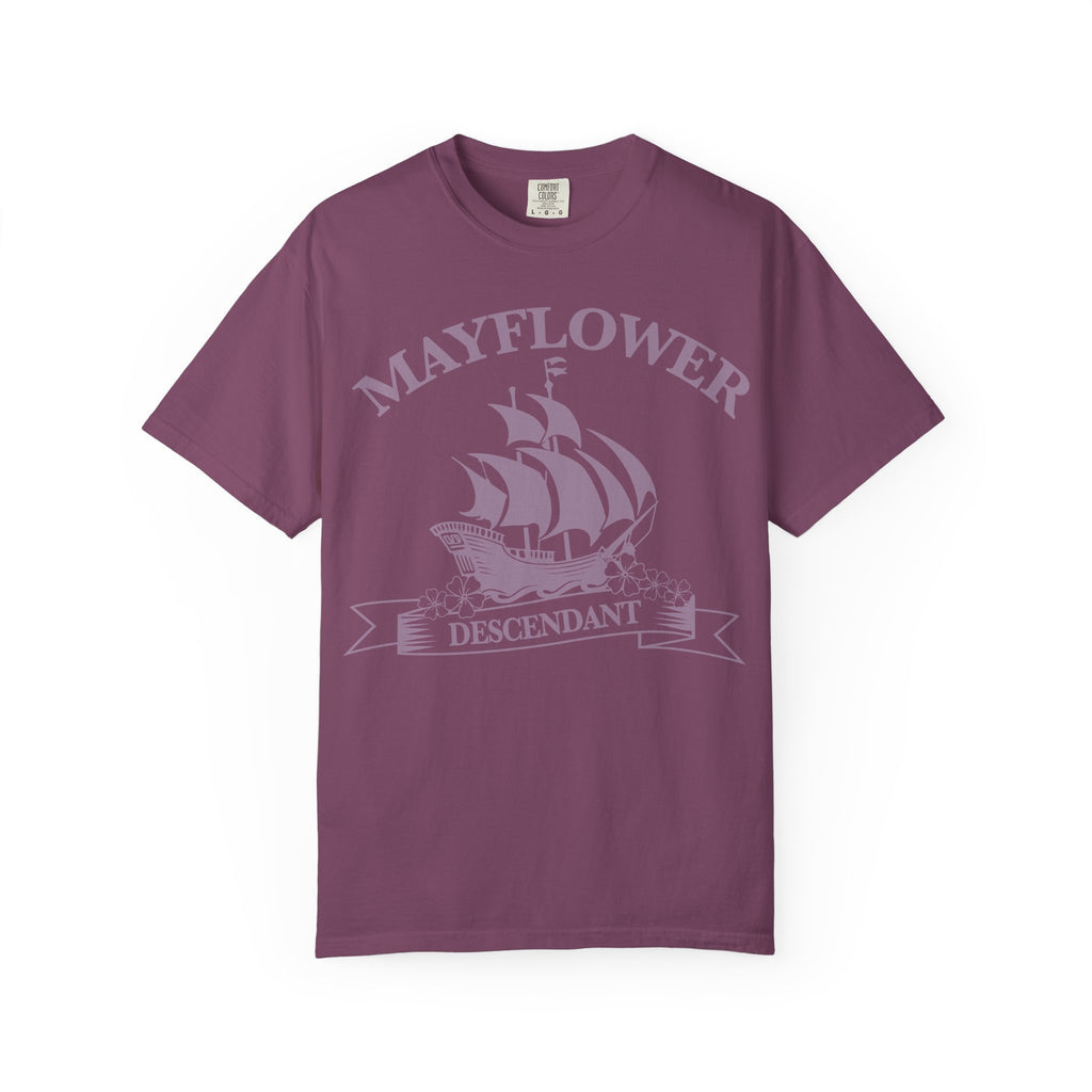 Mayflower Descendant T-Shirt | Pilgrim Ship Heritage Tee