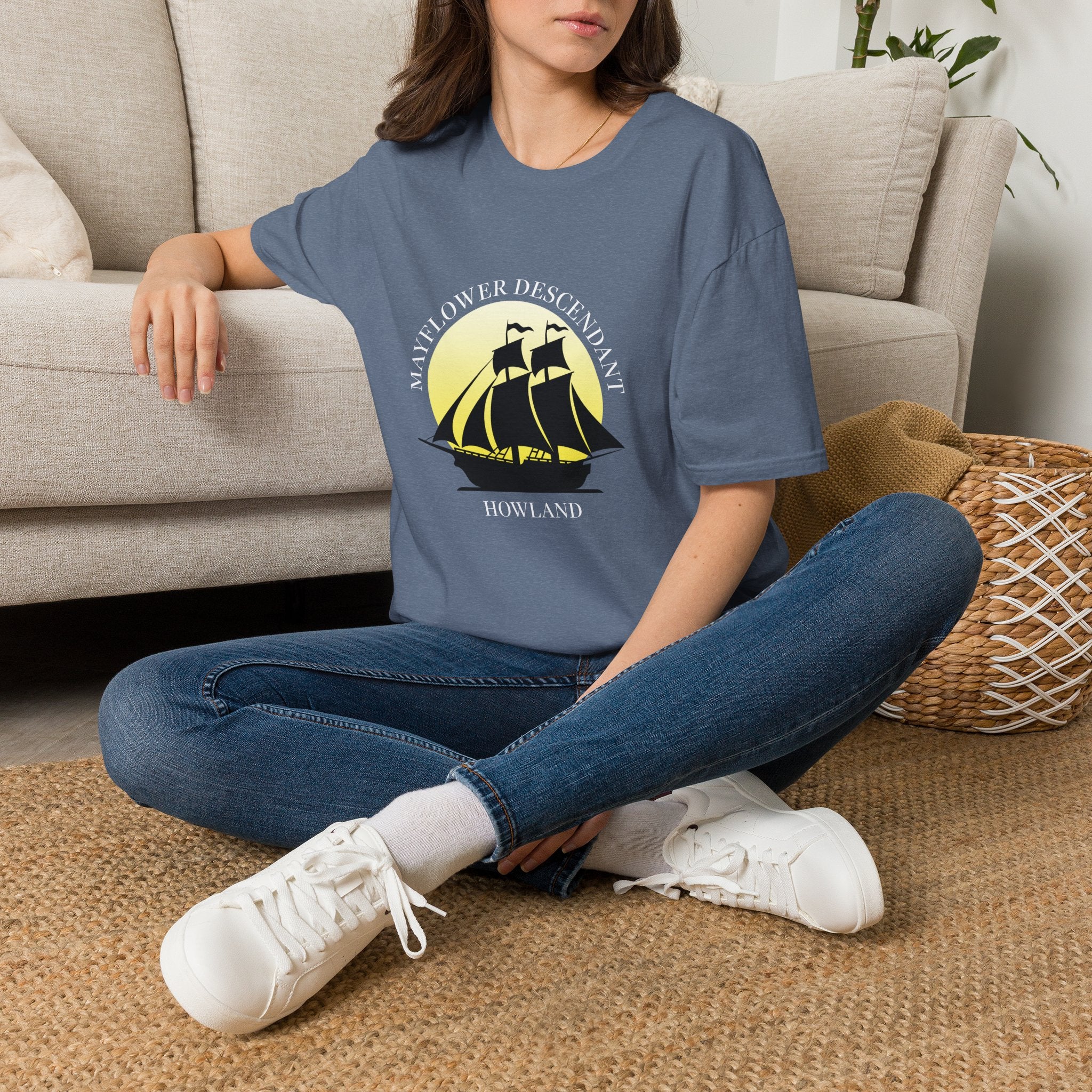 Mayflower and Moonlight T‑Shirt — Howland Descendant