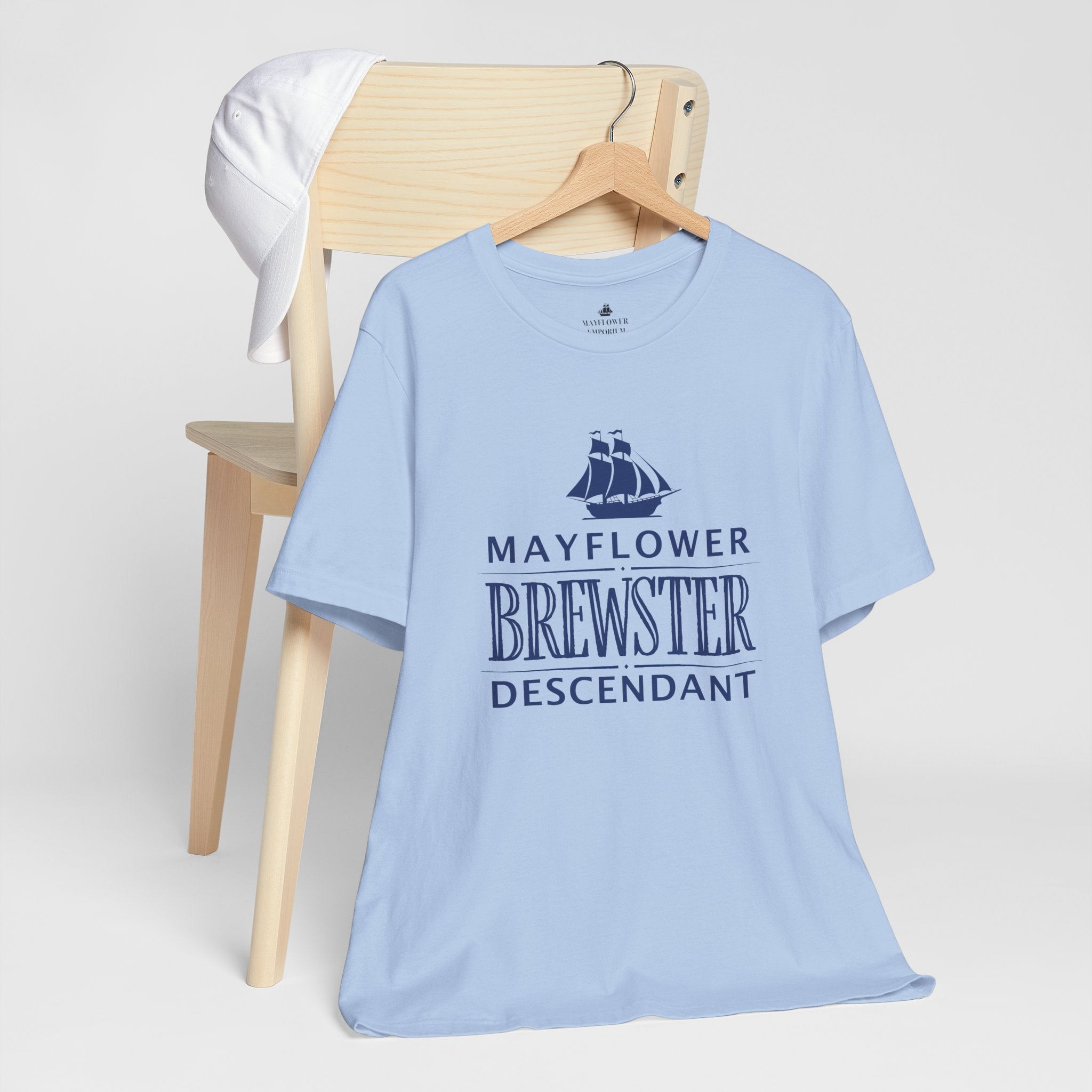 Brewster Mayflower Descendant T-Shirt | Family Heritage Tee