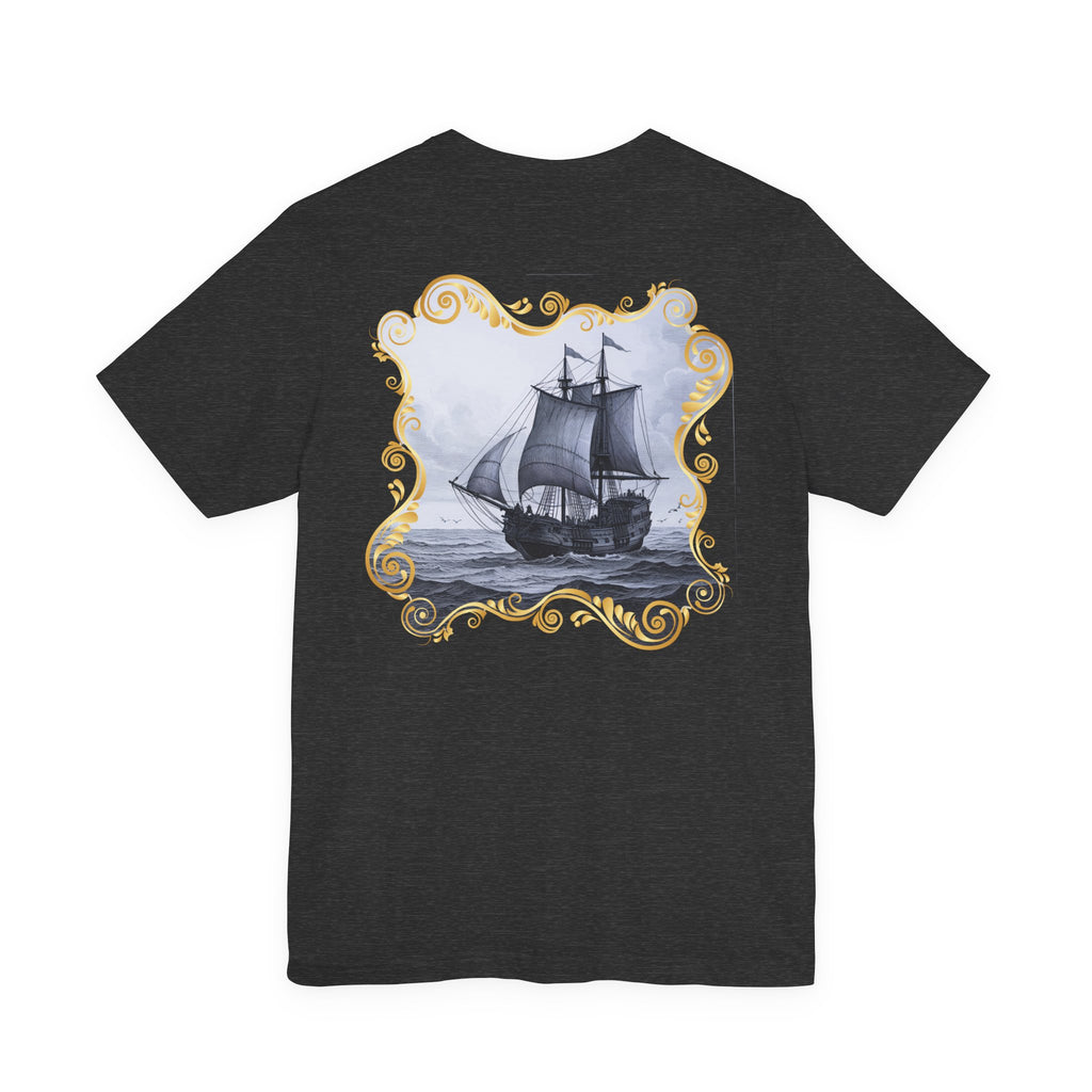 Mayflower Descendant "Framed in Gold" T‑Shirt — Extra Large Sizes