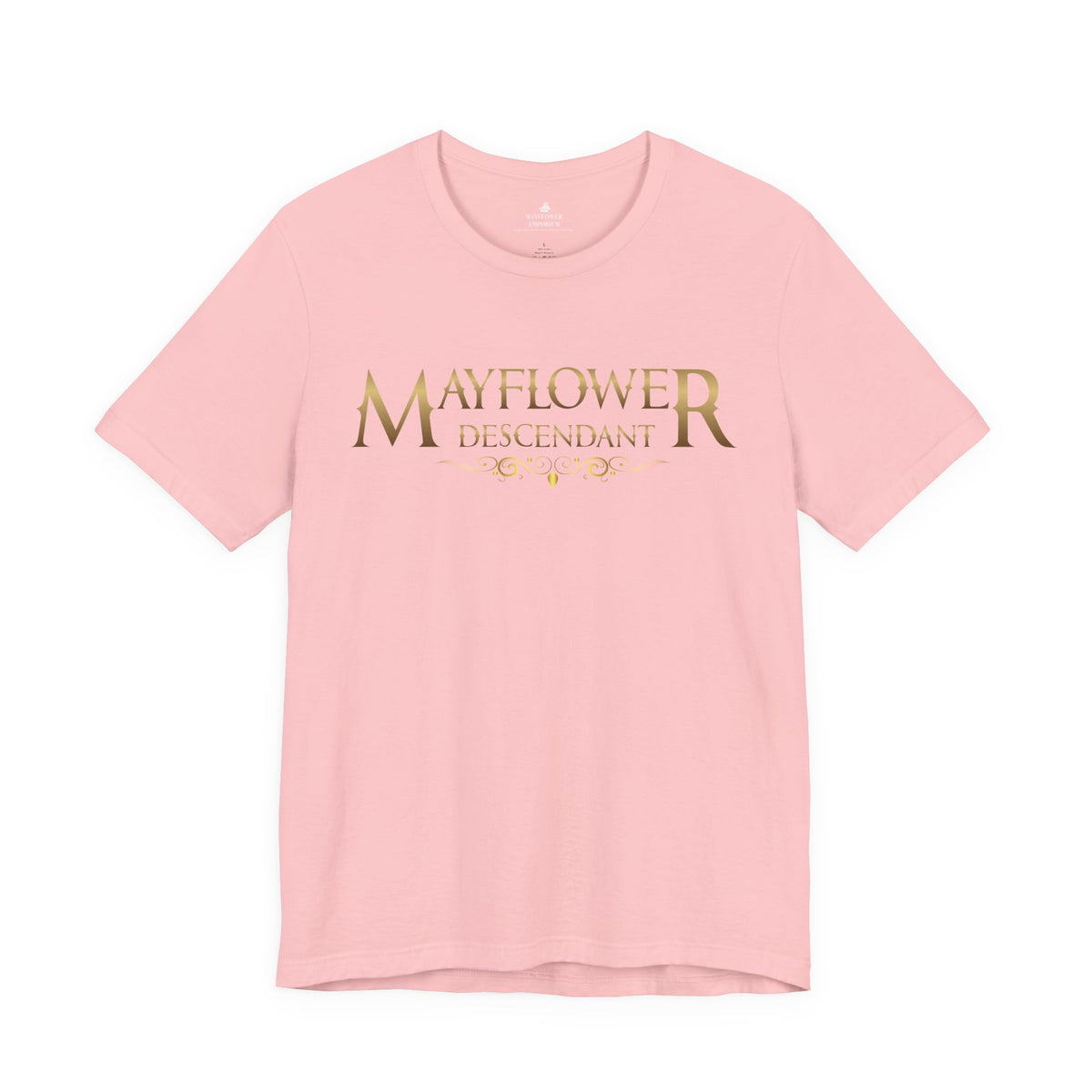 Mayflower Descendant "Framed in Gold" T‑Shirt — Extra Large Sizes