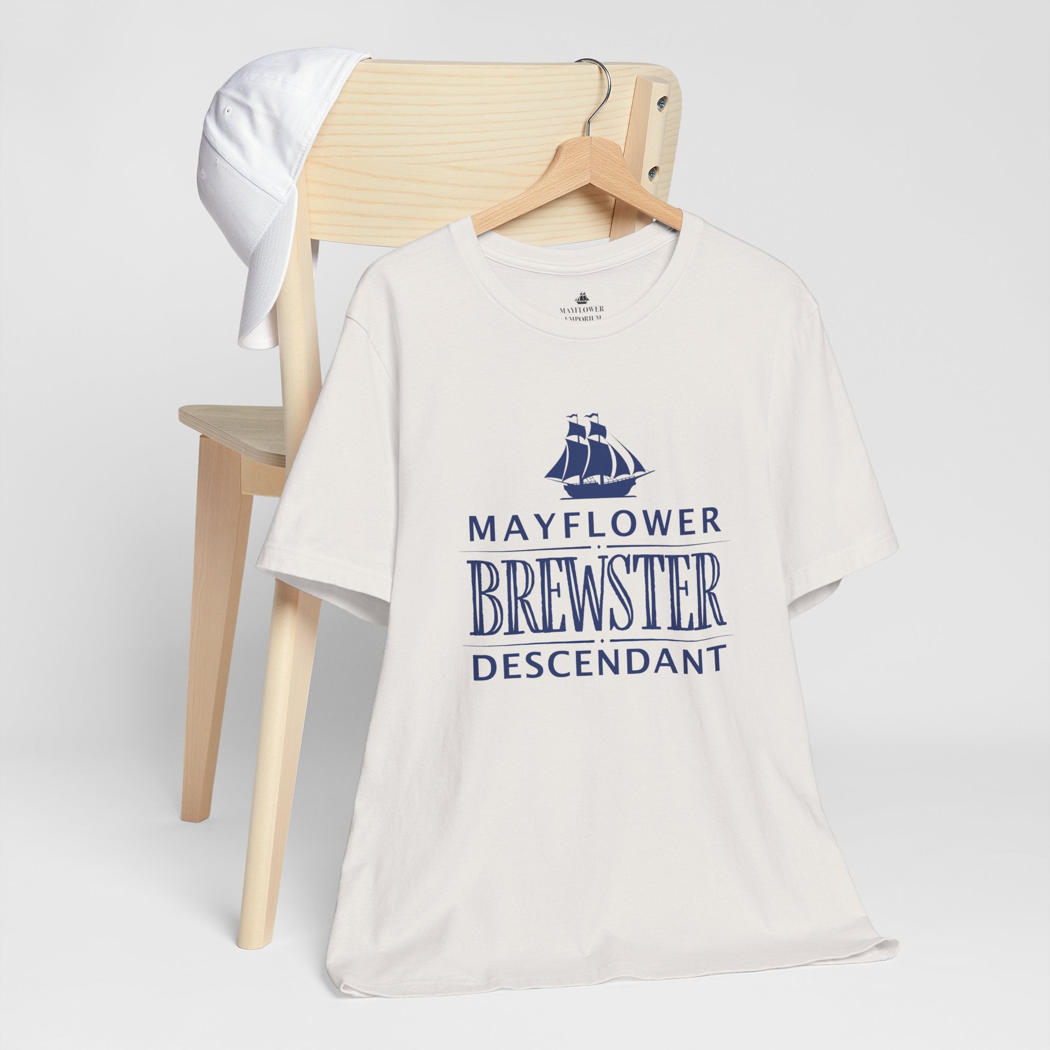 Brewster Mayflower Descendant T-Shirt | Family Heritage Tee