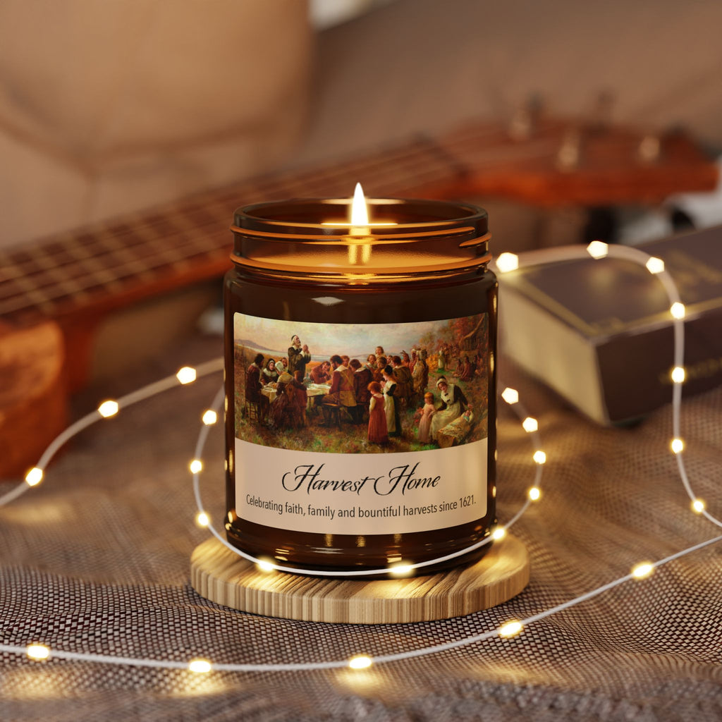 Mayflower "Harvest Home" Scented Soy Candle — Amber Jar (4 oz.)