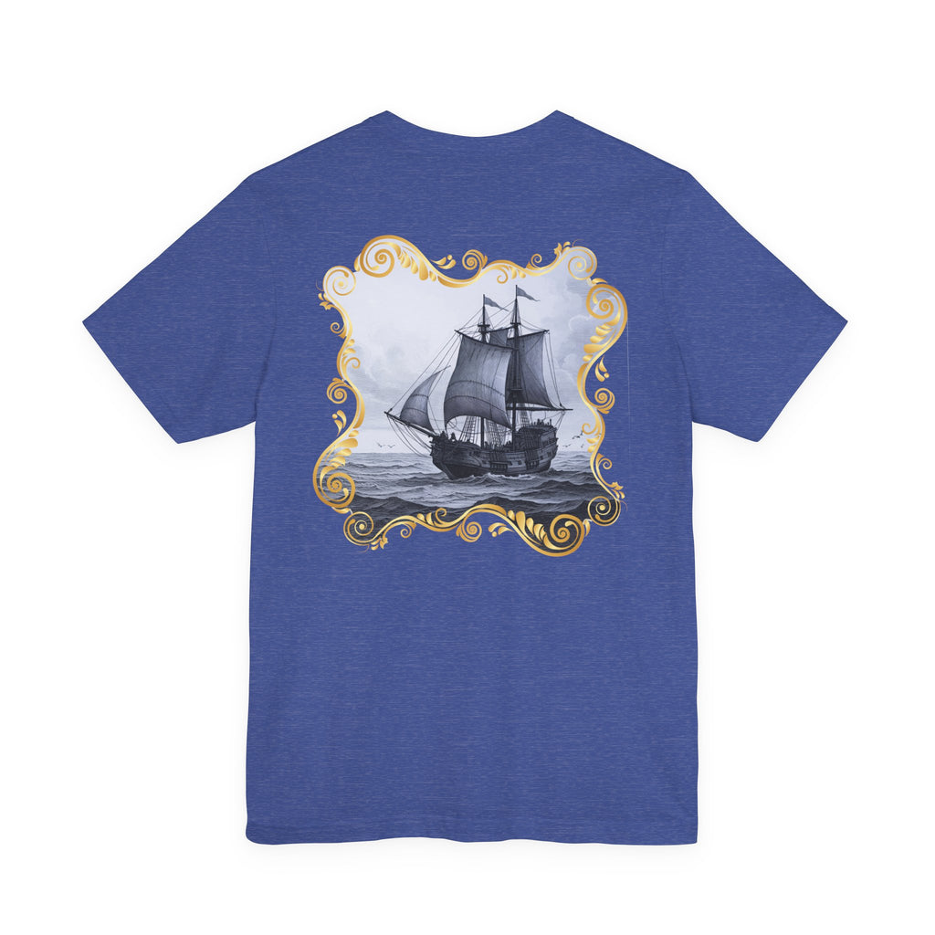 Mayflower Descendant "Framed in Gold" T‑Shirt — Extra Large Sizes