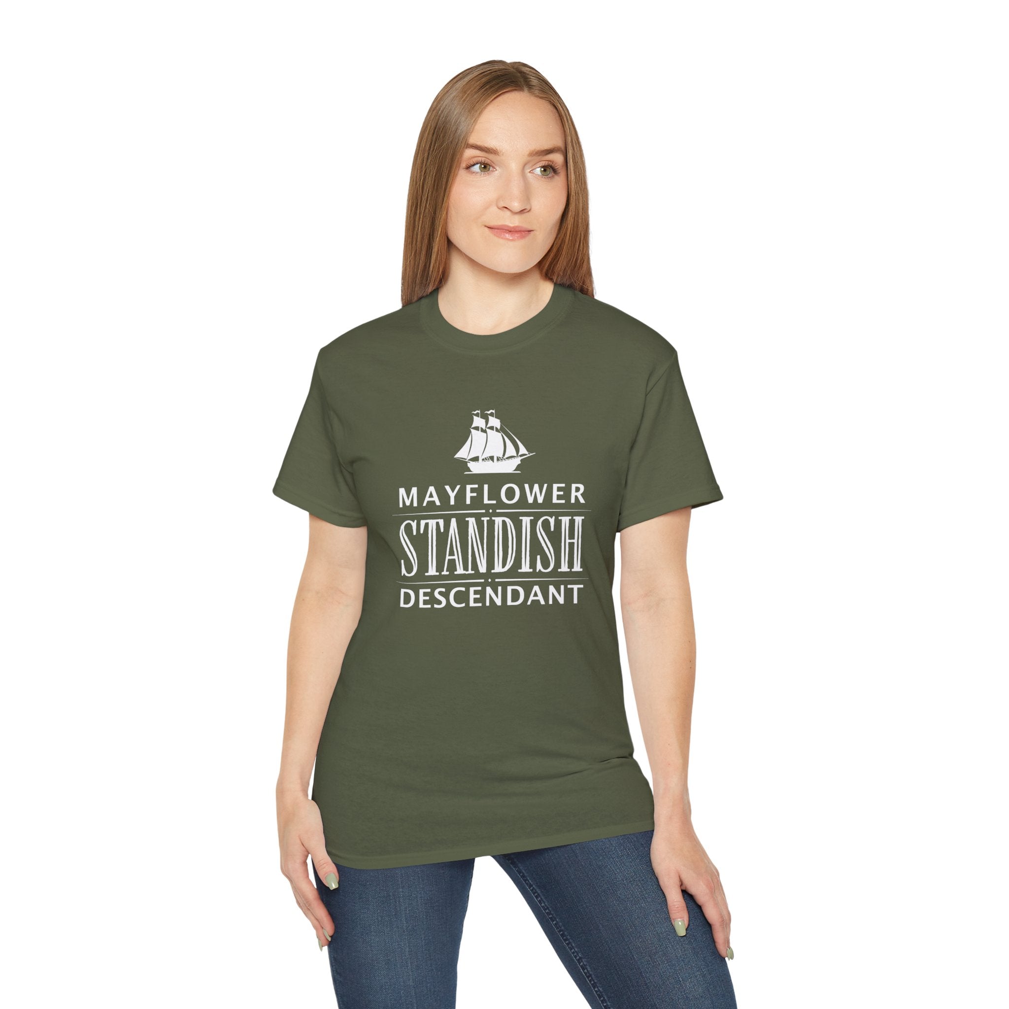 Standish Descendant Dark T-Shirt | Mayflower Heritage Tee
