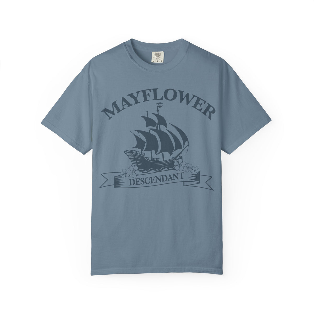 Mayflower Descendant T-Shirt | Pilgrim Ship Heritage Tee, Extra Large Sizes