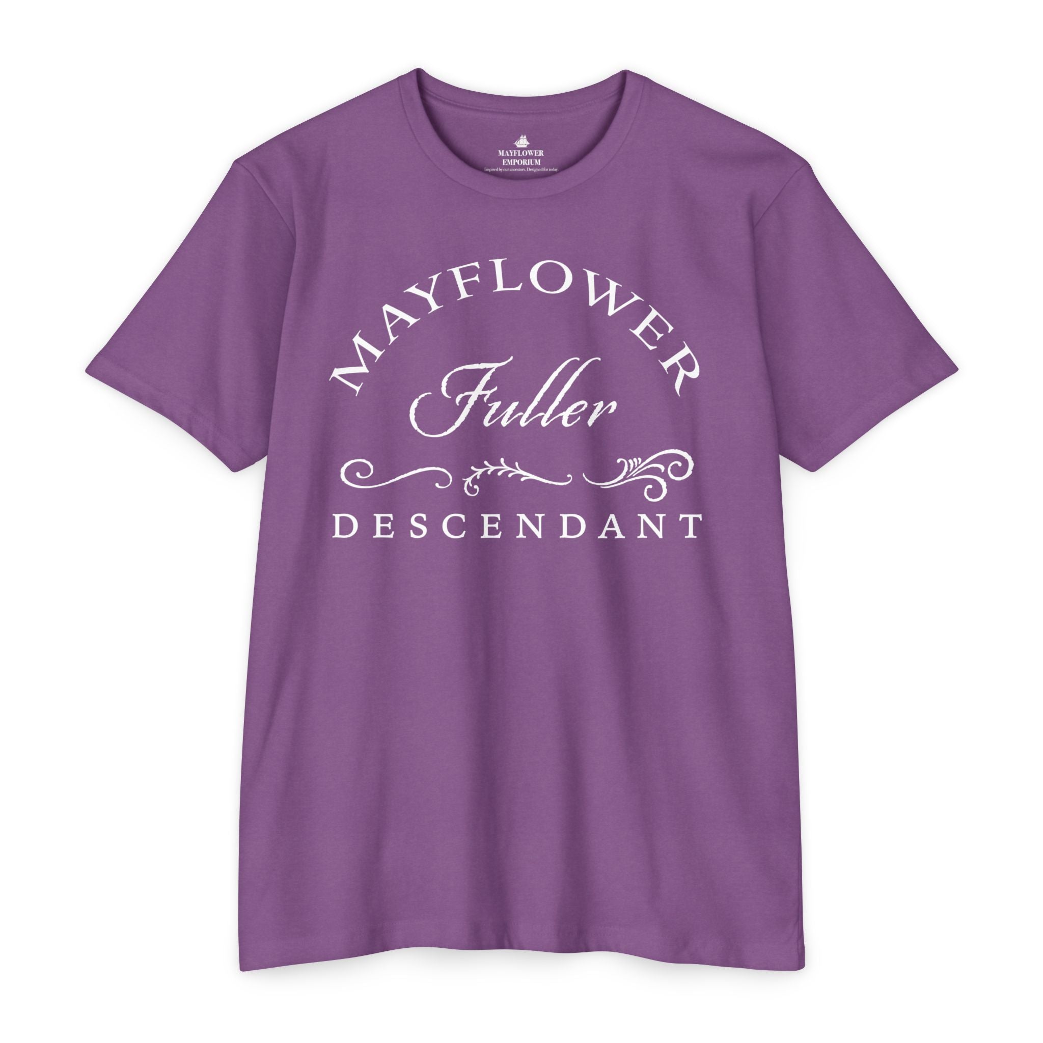 Mayflower Surname T-shirt | Antique Script with Graceful Flourishes