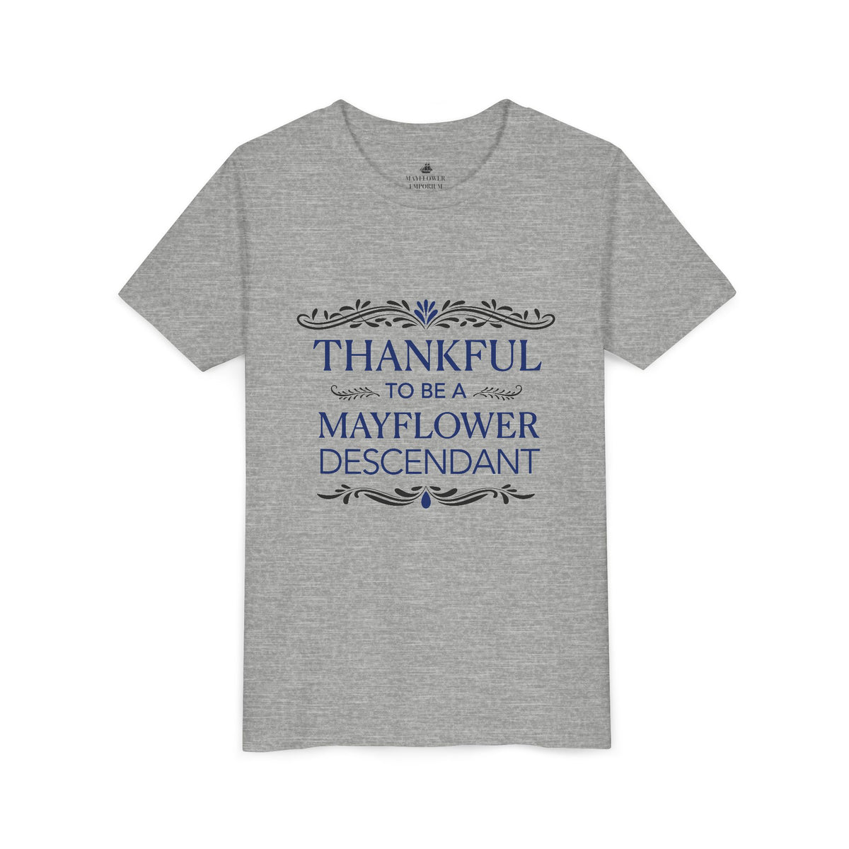 Youth "Mayflower Descendant" Thanksgiving Tee