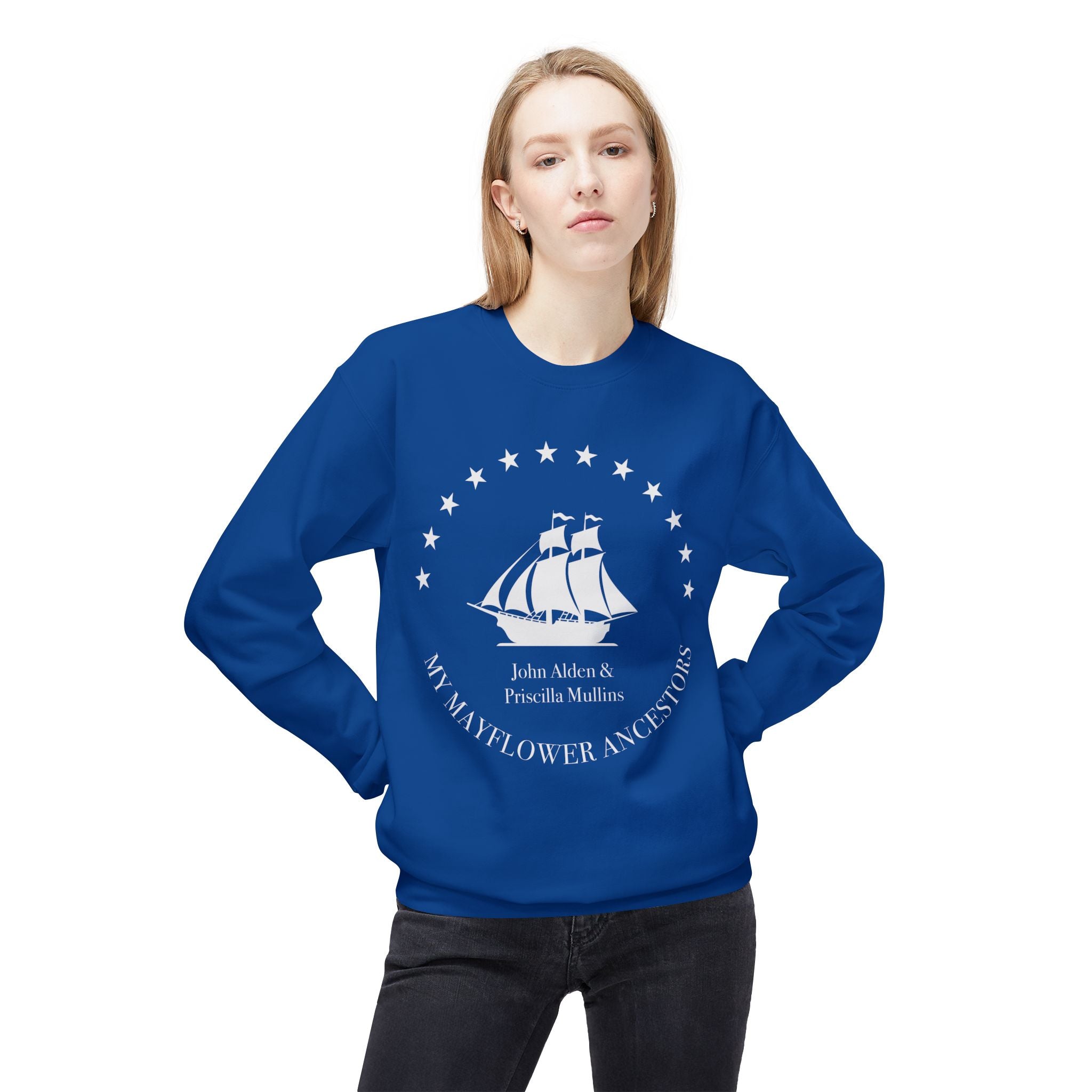 Mayflower Ancestors Sweatshirt — Alden Descendant