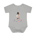 Mayflower Descendant Bodysuit for Baby Boys — Alphabet Blocks Motif