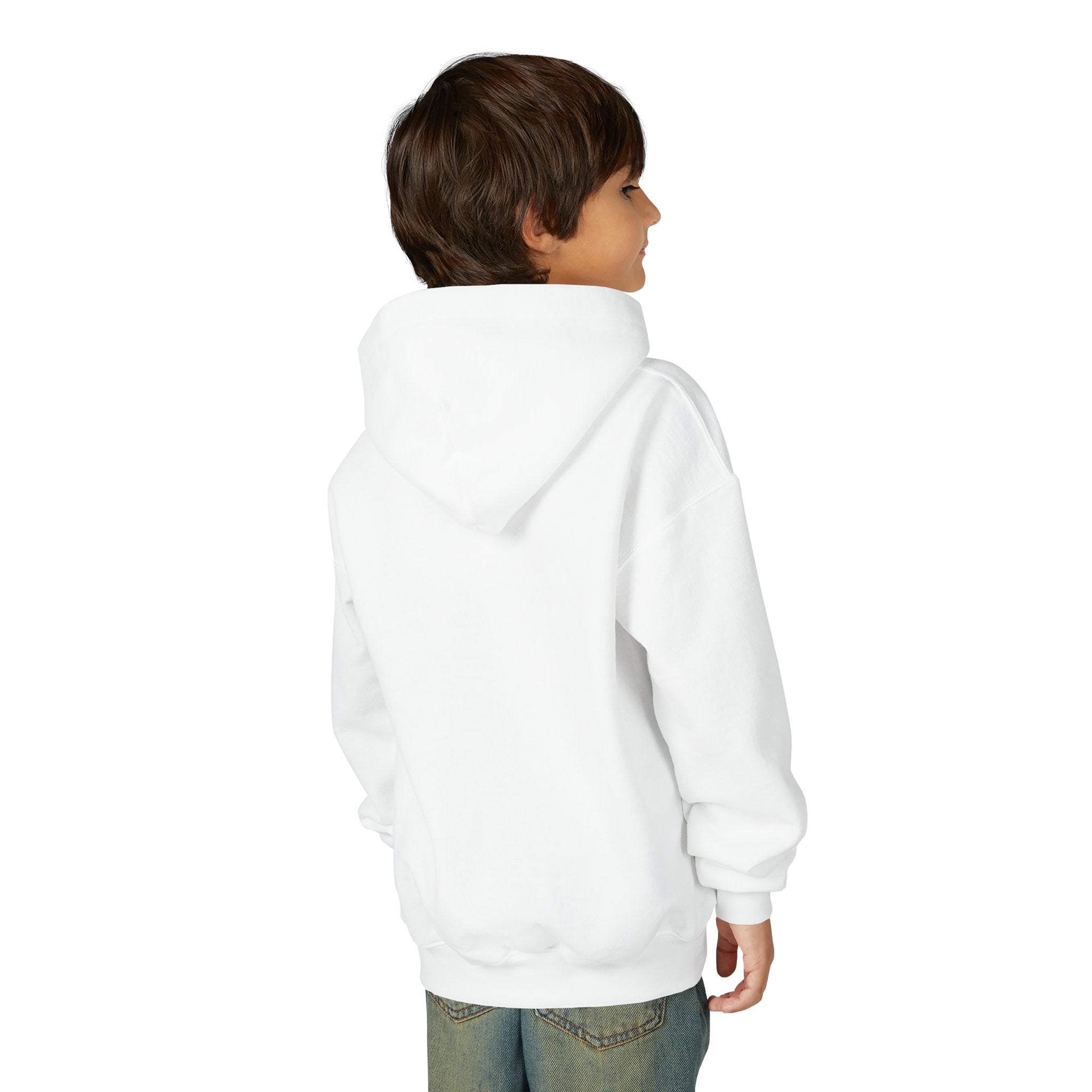 Youth Mayflower Descendant Hoodie - Pilgrim Girl Illustration