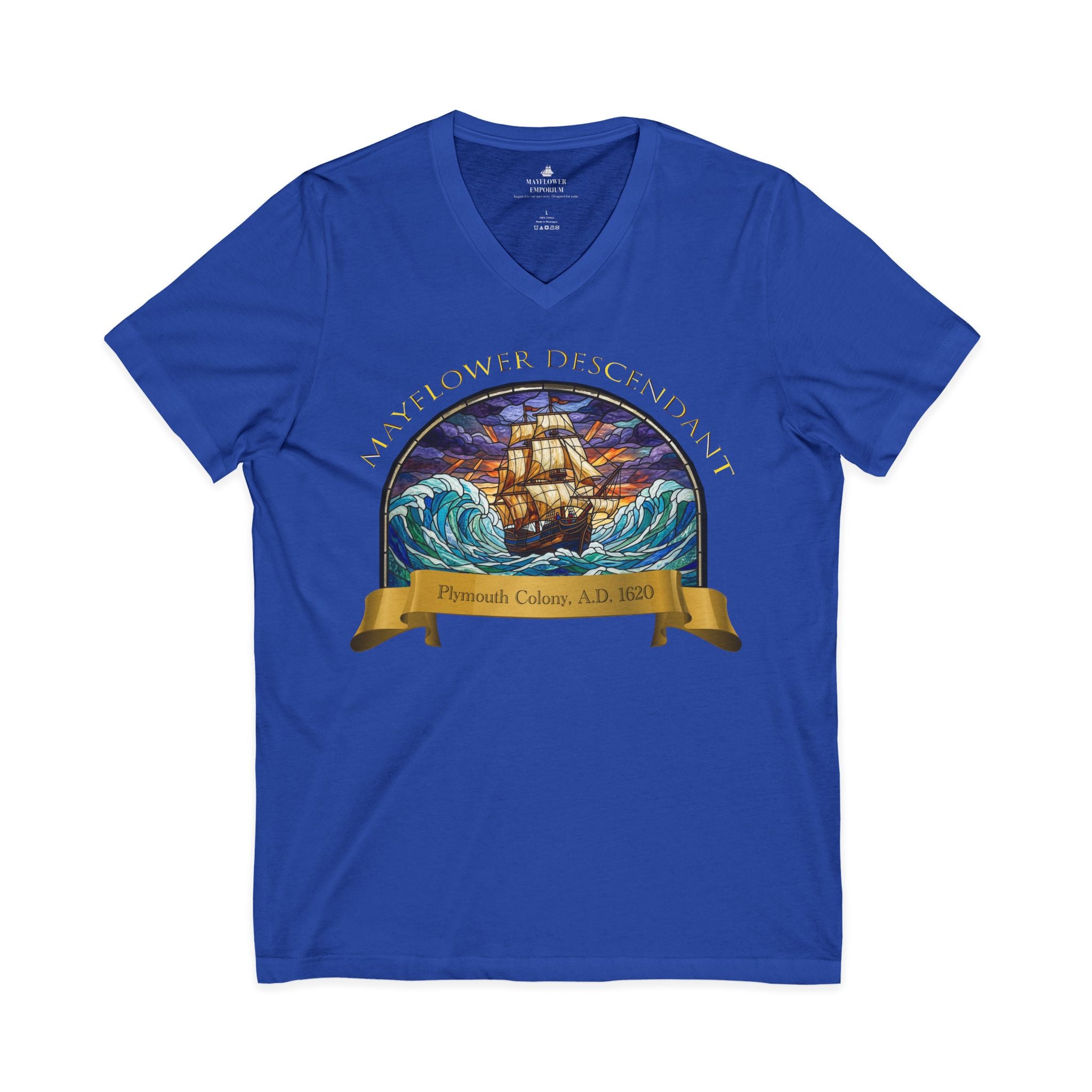 Mayflower Descendant "Stained Glass" Tee — The Voyage