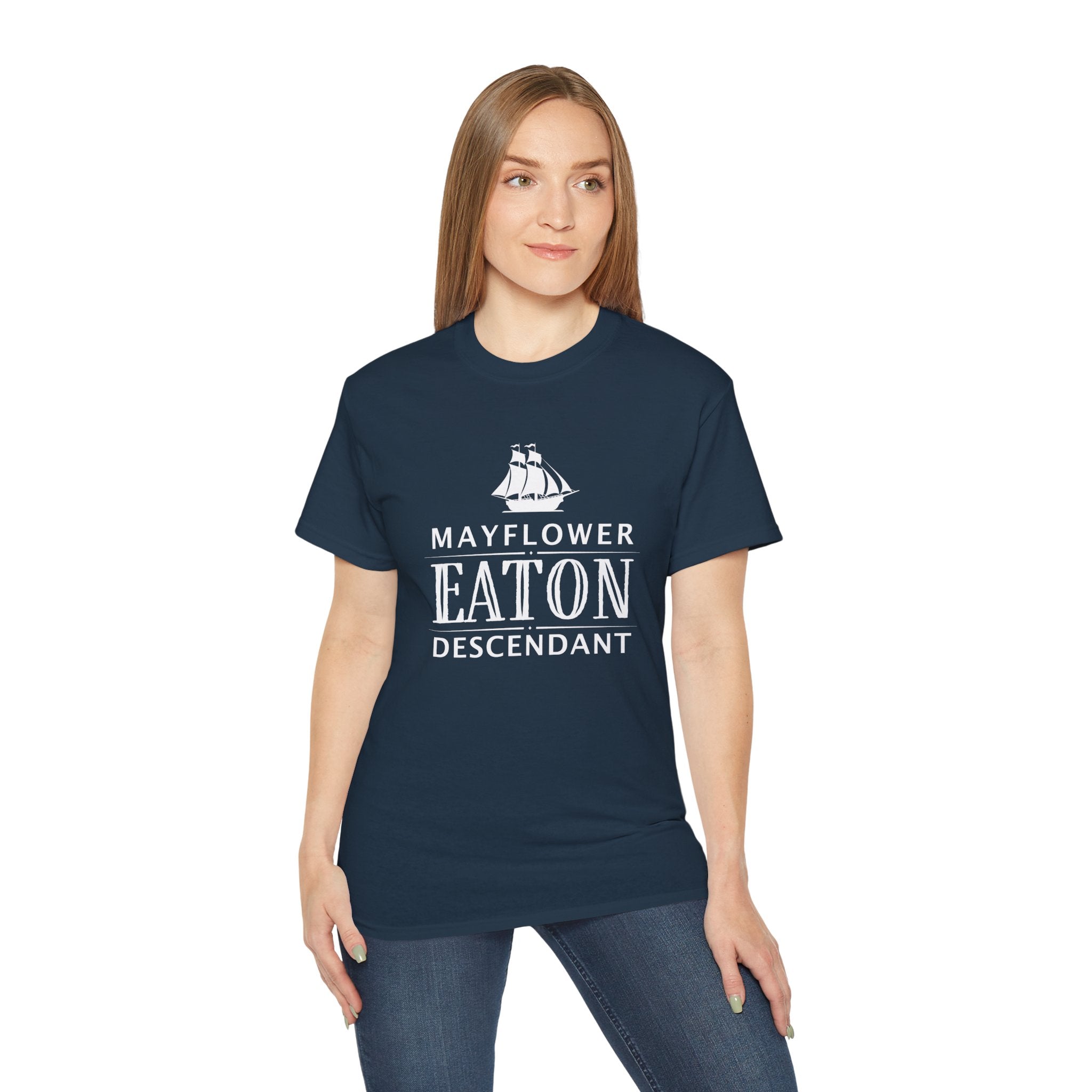 Eaton Descendant Mayflower Heritage T-Shirt in Dark Colors