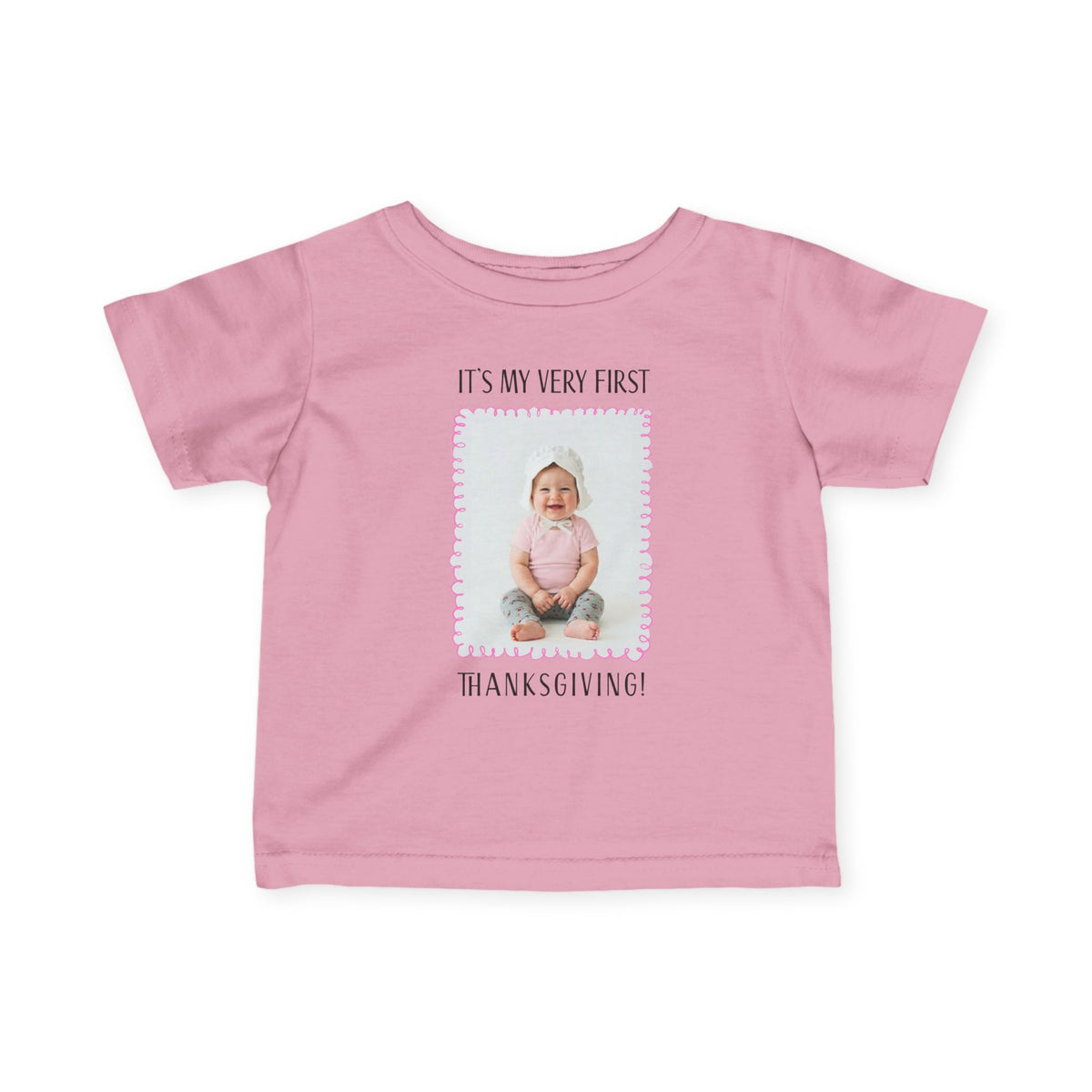 Infant Girl's "First Thanksgiving" Tee