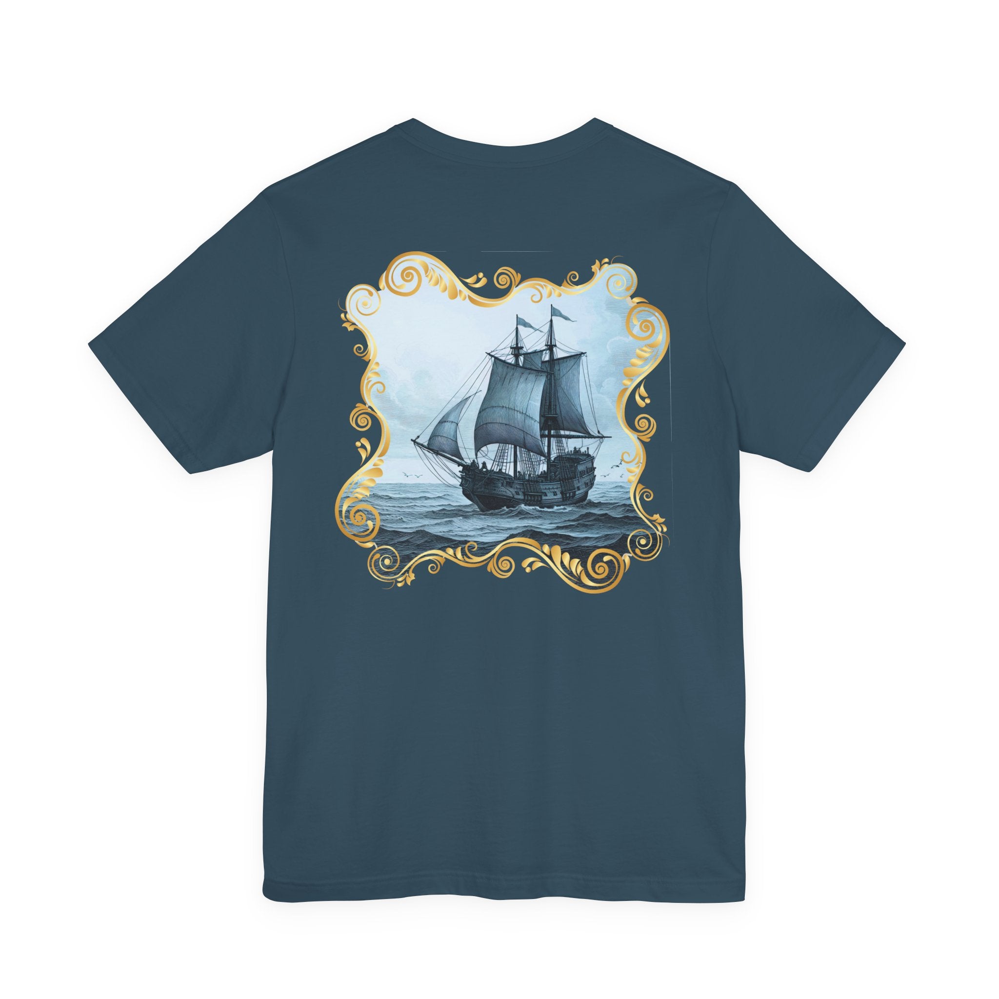Mayflower Descendant T‑Shirt — Framed in Gold
