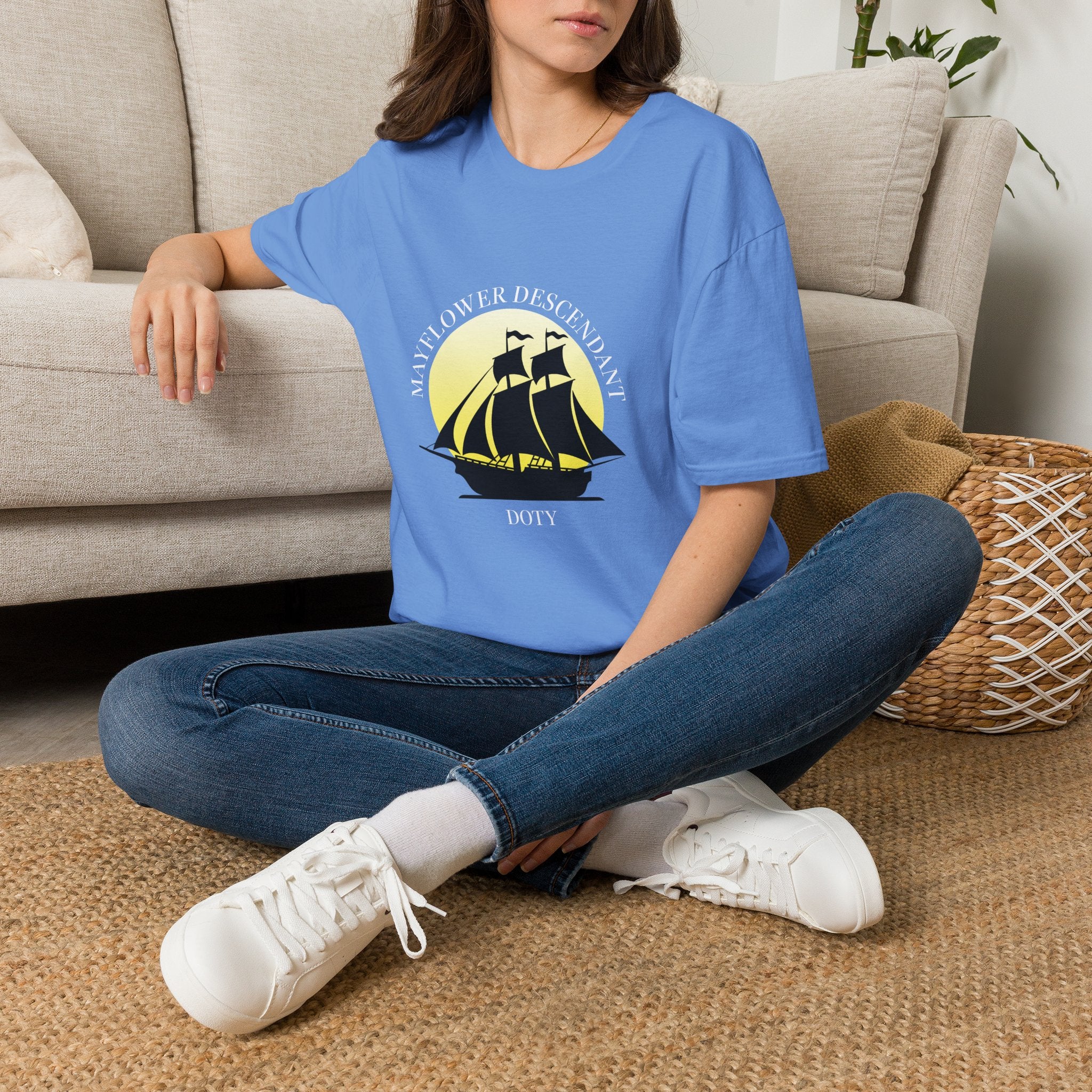 Mayflower and Moonlight T‑Shirt — Doty Descendant