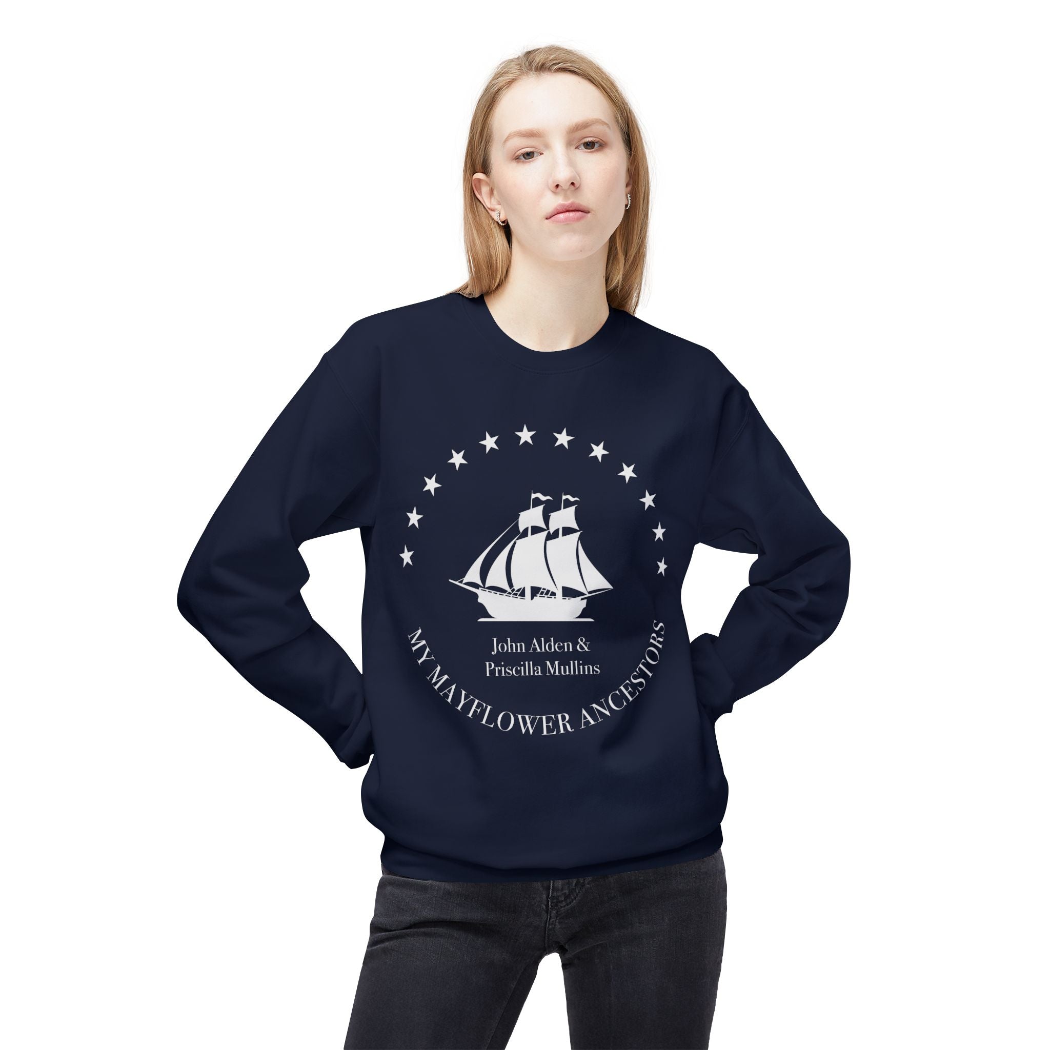 Mayflower Ancestors Sweatshirt — Alden Descendant