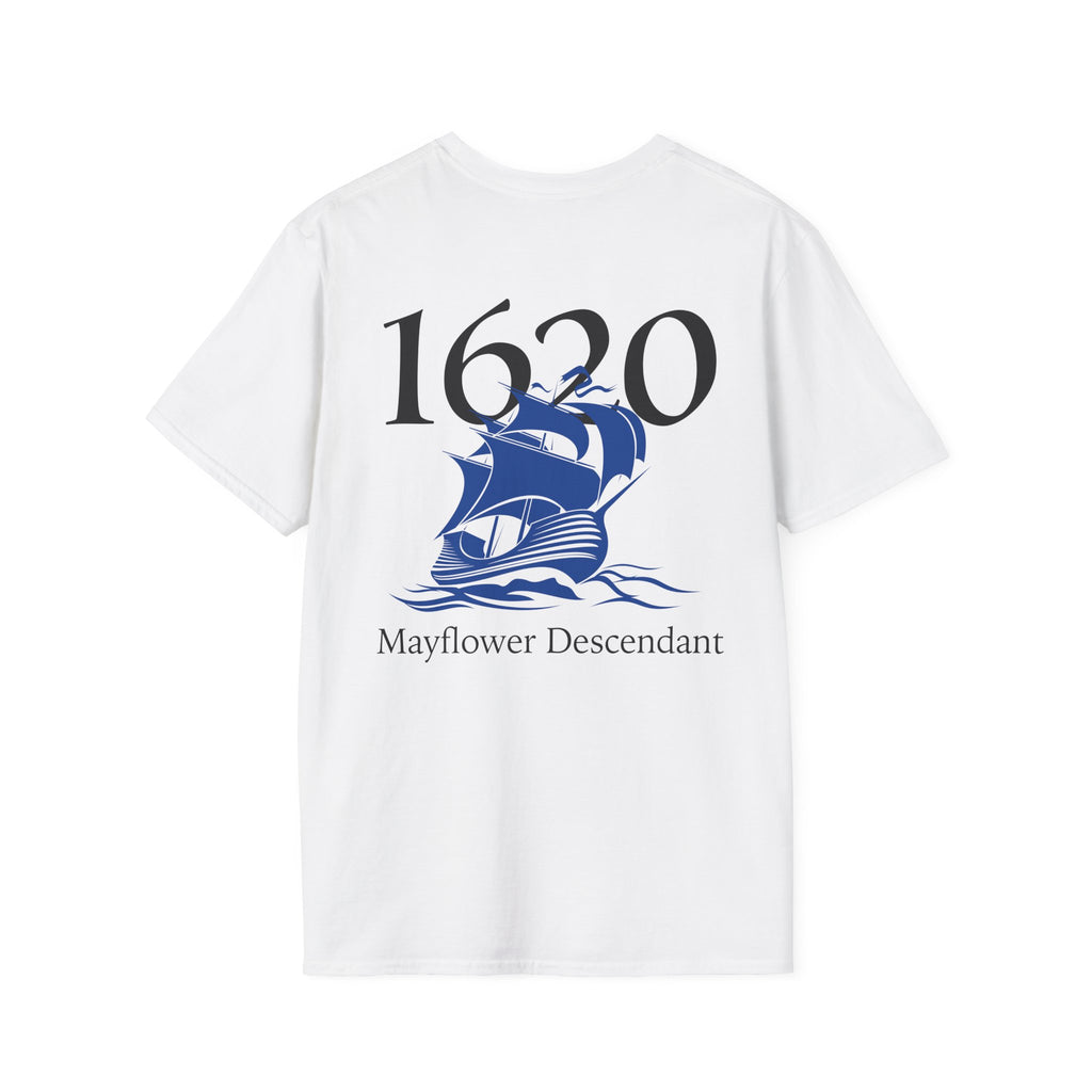 Mayflower 1620 Descendants Crew Tee Shirt