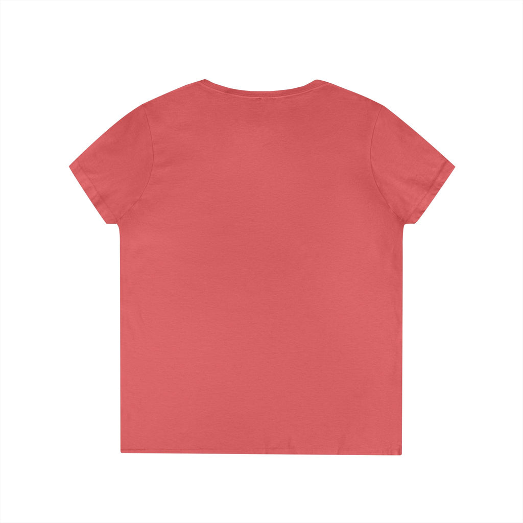 "Mayflower Maiden" Portrait V-Neck Tee - Extra Large Sizes
