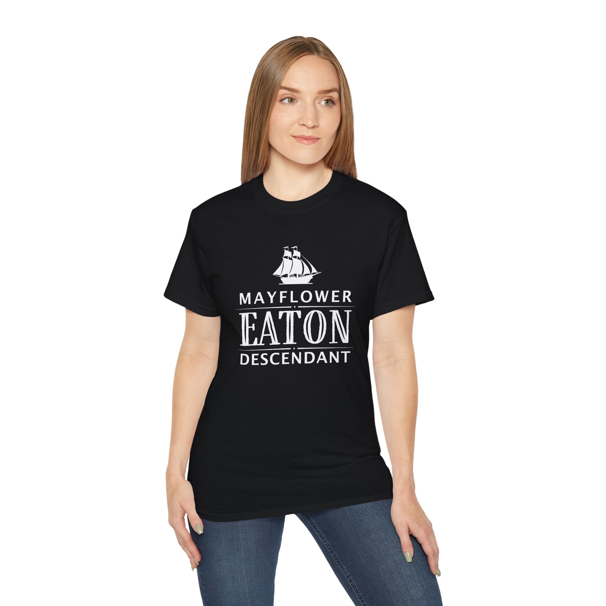 Eaton Descendant Mayflower Heritage T-Shirt in Dark Colors