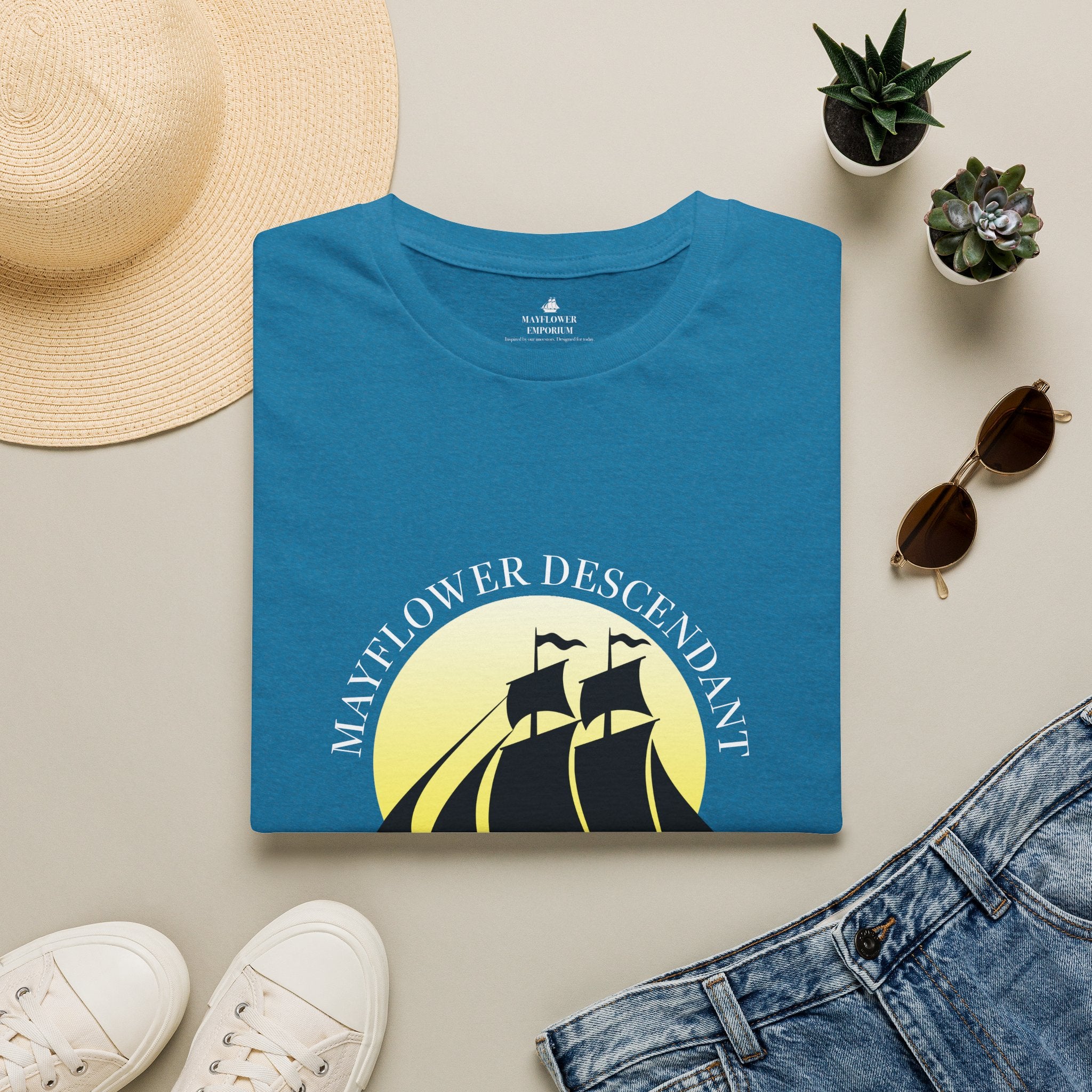 Mayflower and Moonlight T‑Shirt — Eaton Descendant