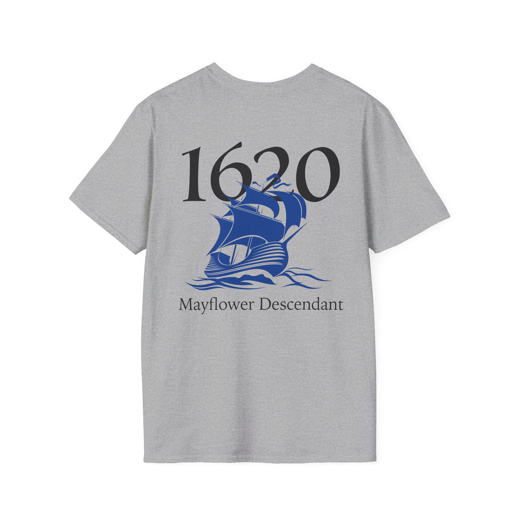 Mayflower 1620 Descendants Crew Tee Shirt