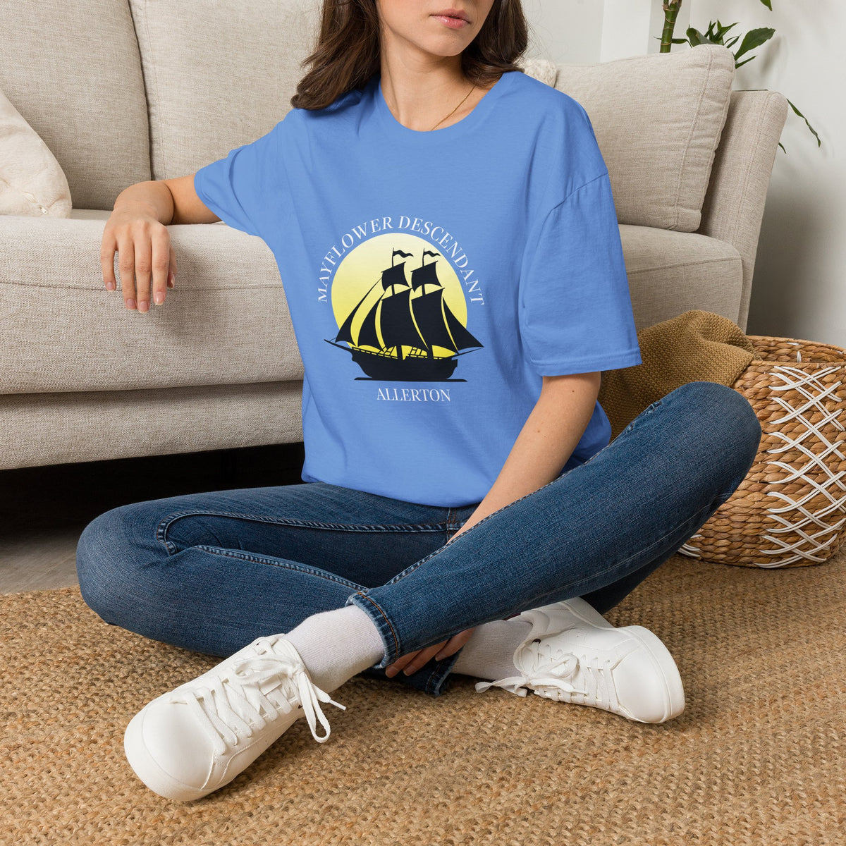 Mayflower and Moonlight T‑Shirt — Allerton Descendant