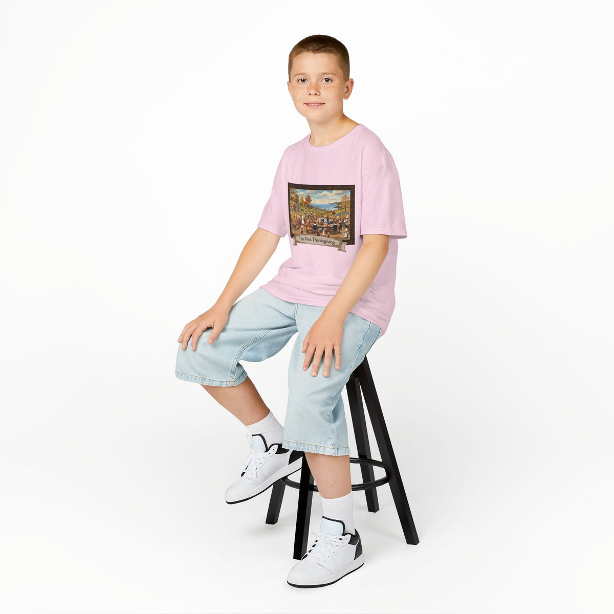 Kids Thanksgiving Holiday Tee — "The First Thanksgiving"